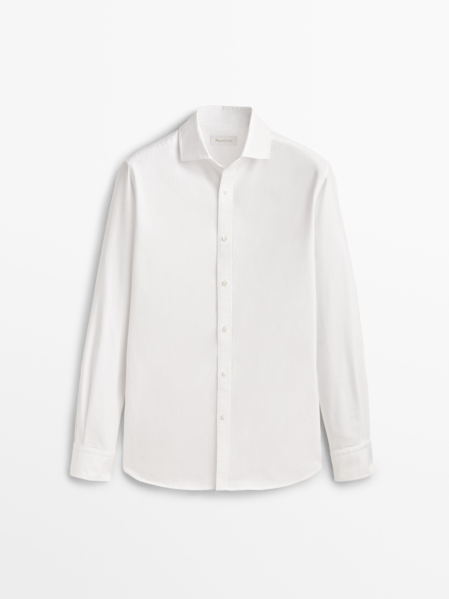 Camisa oxford algodón slim fit - BLANCO