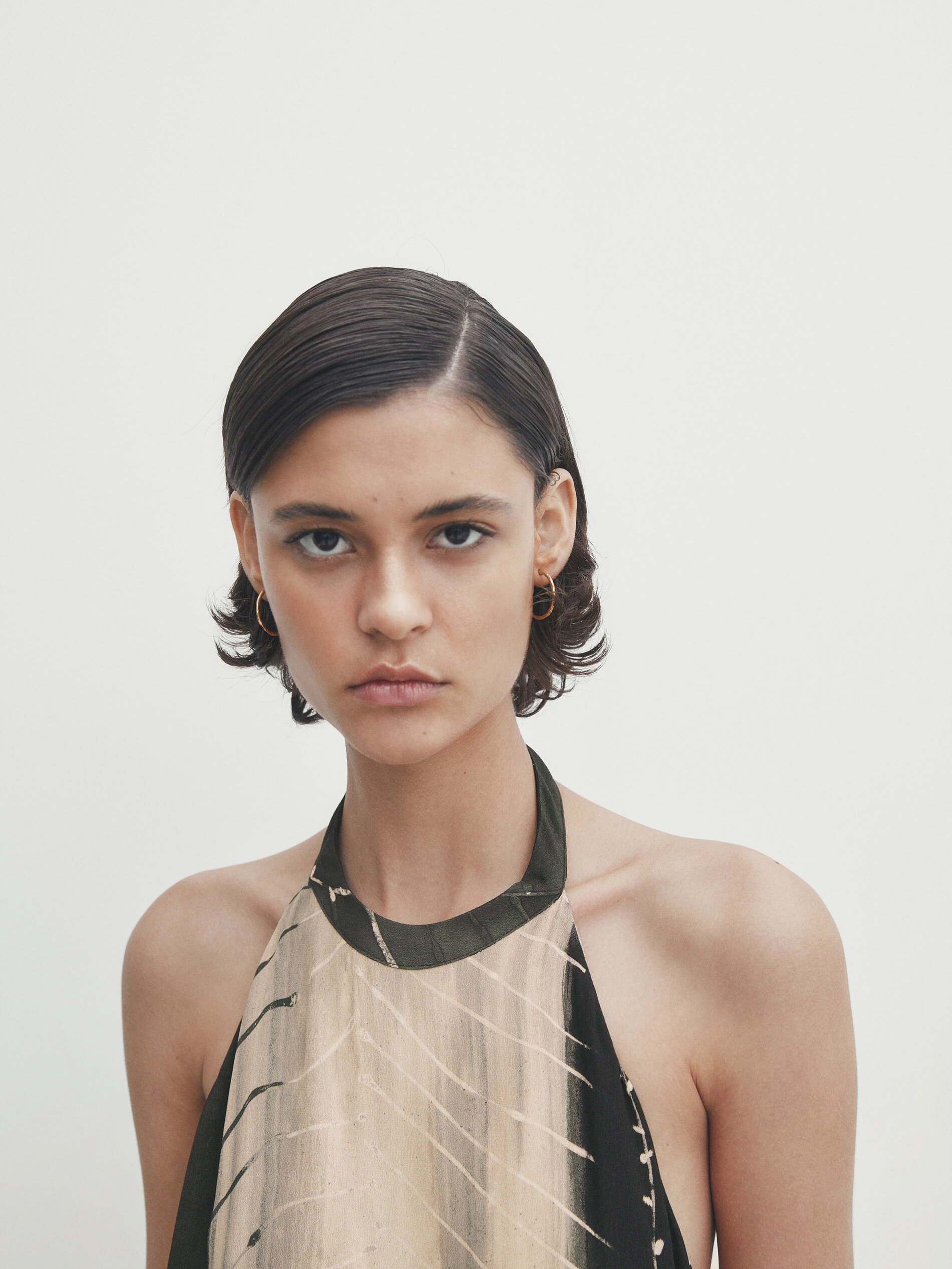 Vestido estampado trazos - MUSGO