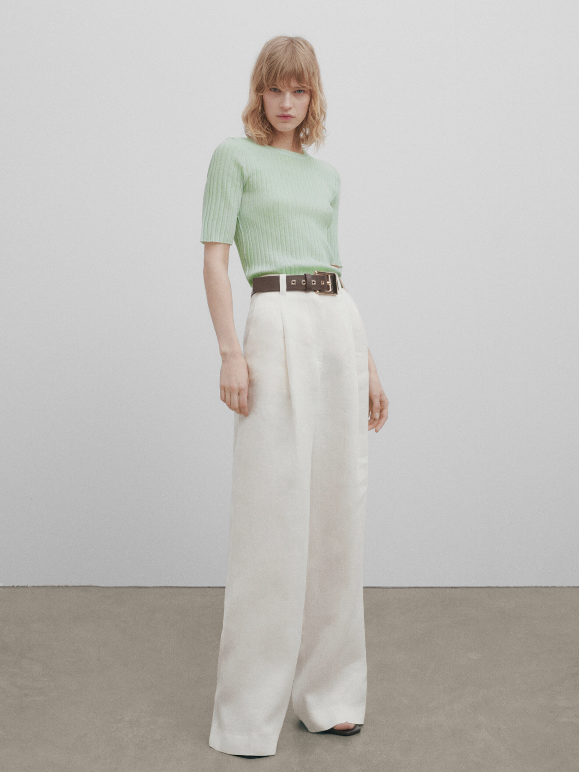 Jersey punto canalé -Studio - Verde billar