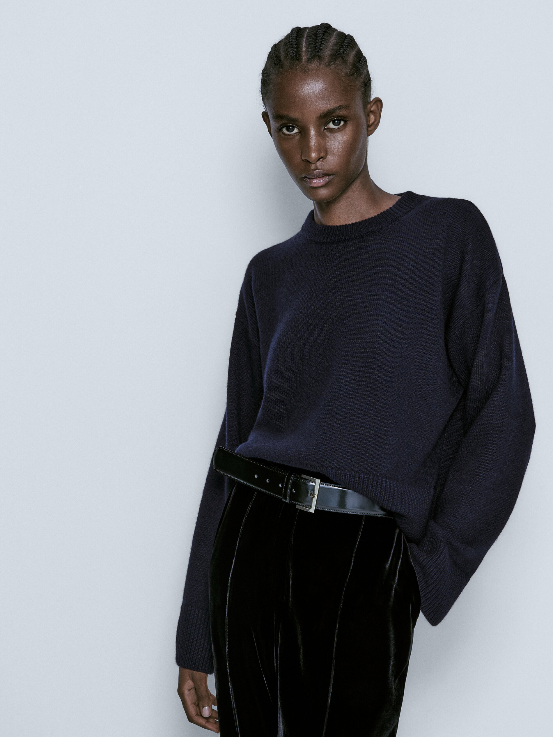 Jersey capa cuello redondo - MARINO OSCURO