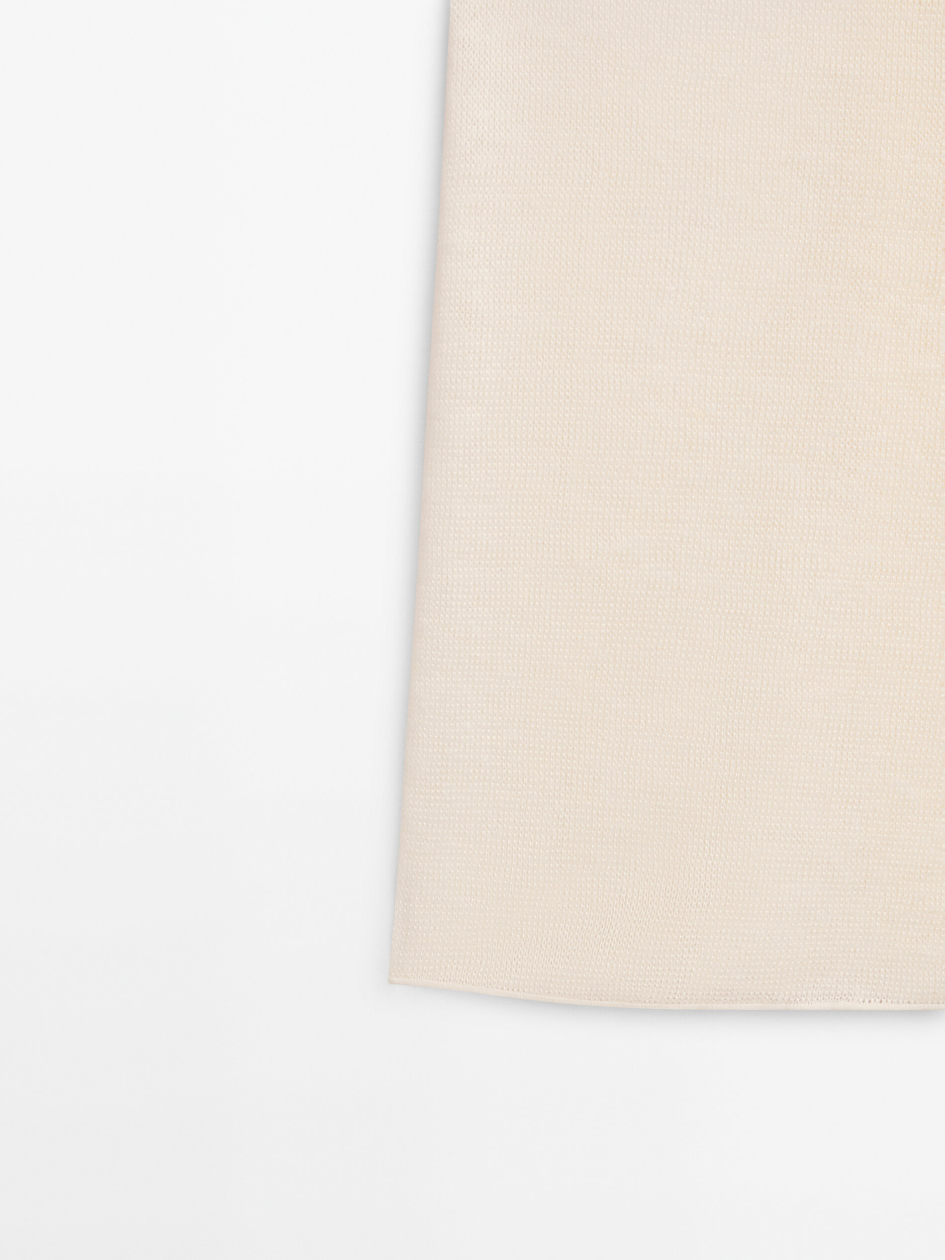 Camiseta lino espalda cruzada - CRUDO