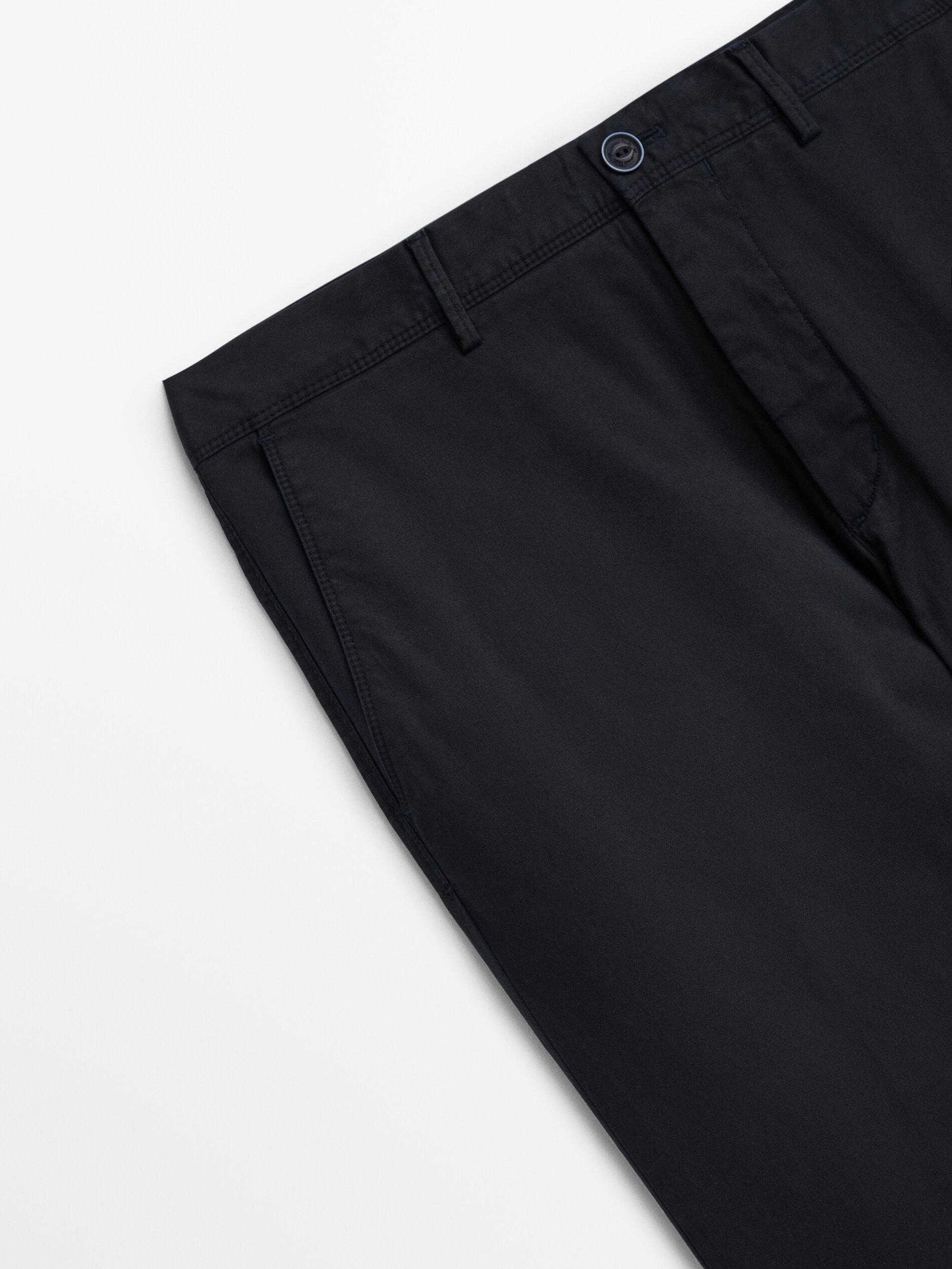 Pantalón chino mezcla algodón regular fit - AZUL MARINO