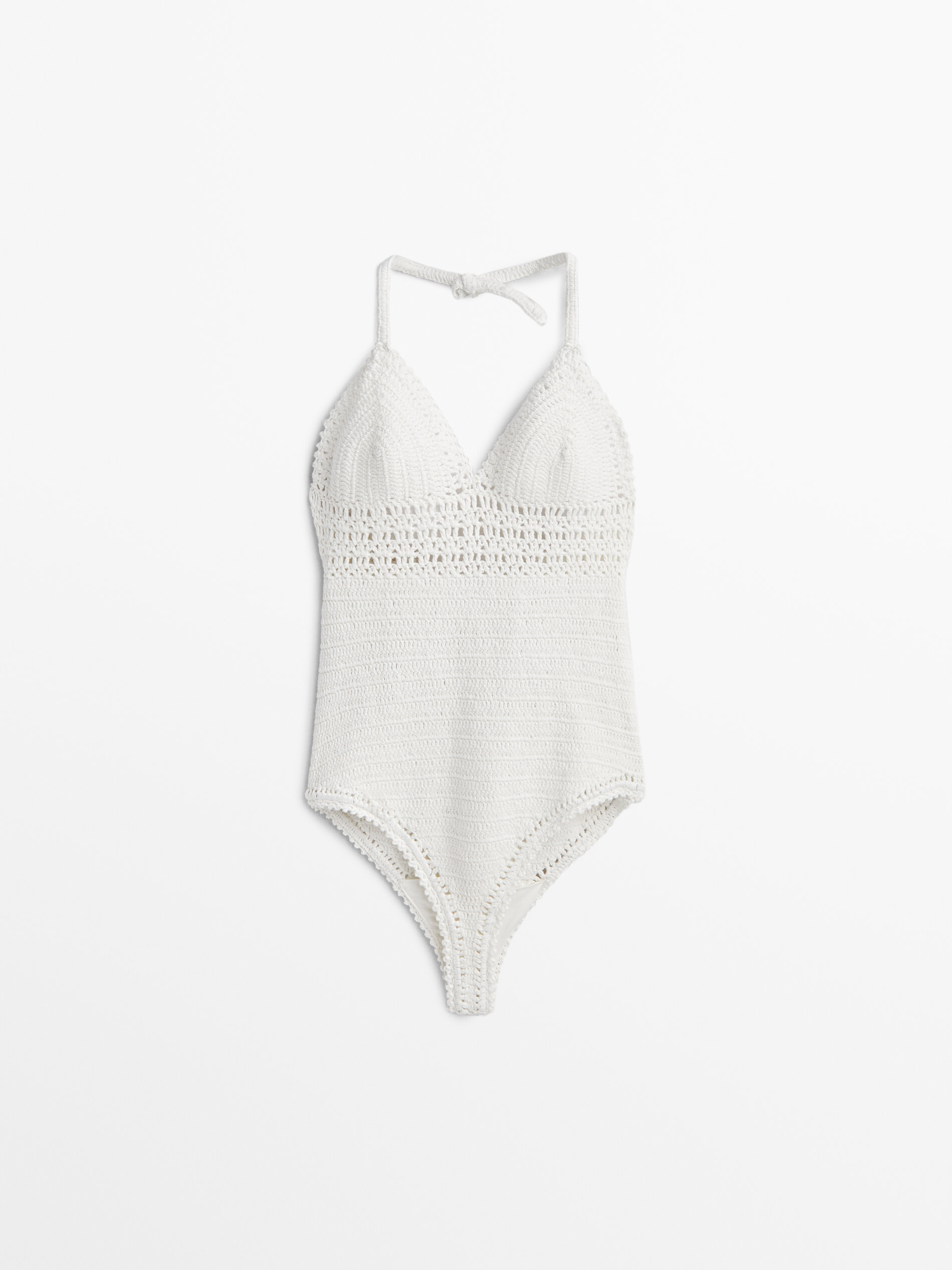 Bañador punto crochet - CRUDO