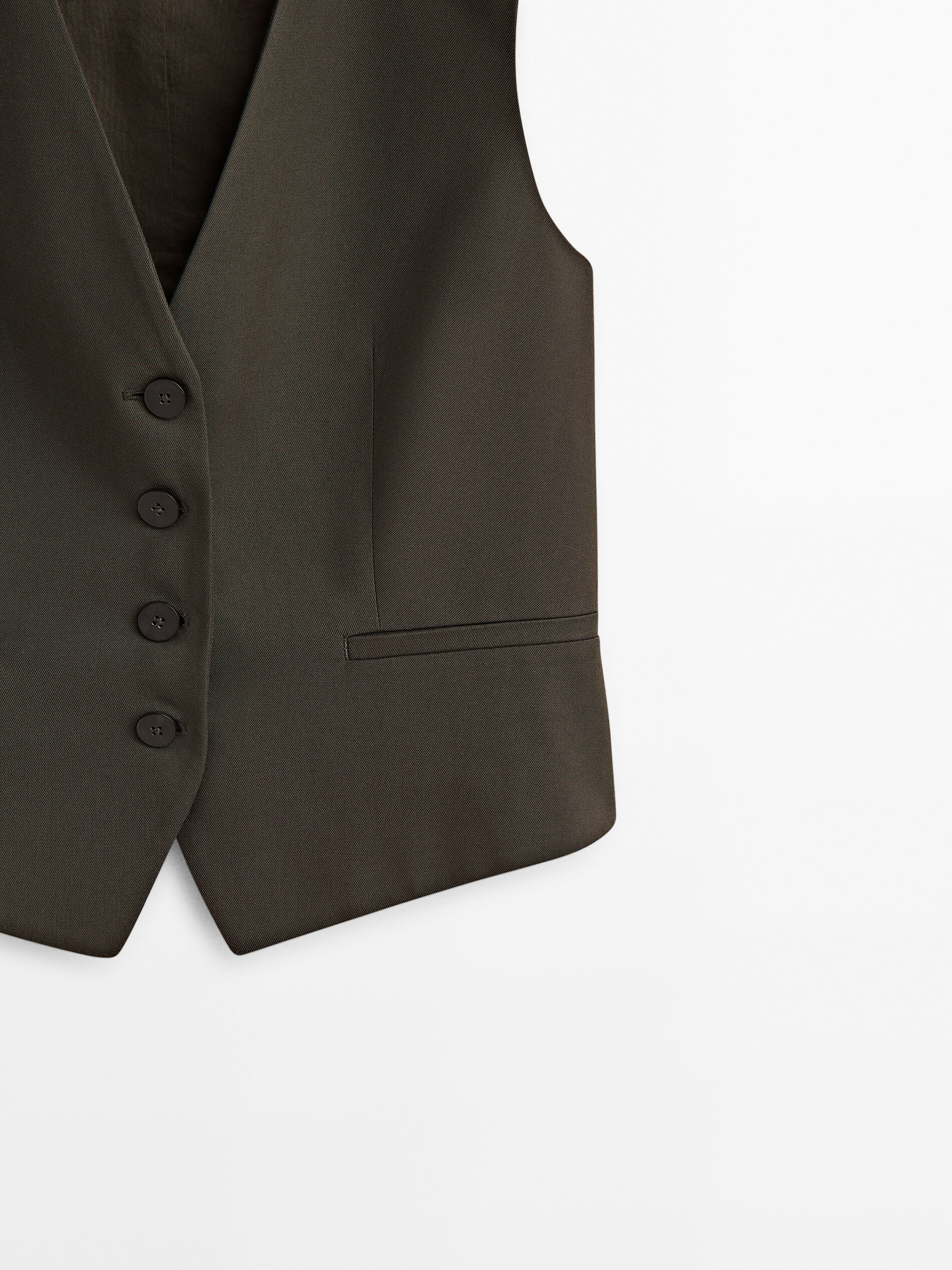 Chaleco traje corto - VISÓN