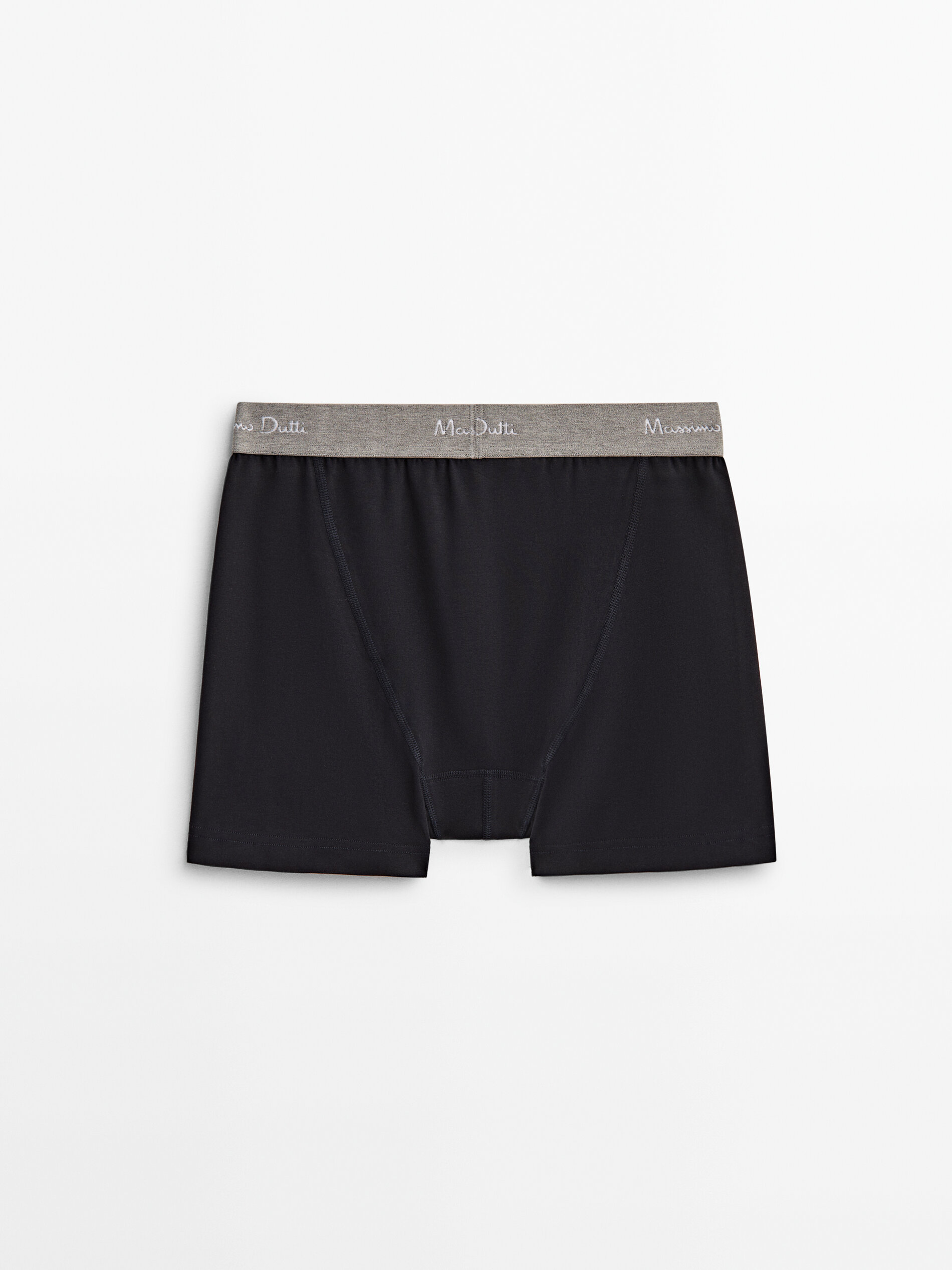 Calzoncillo bóxer cinturilla gris - AZUL OSCURO