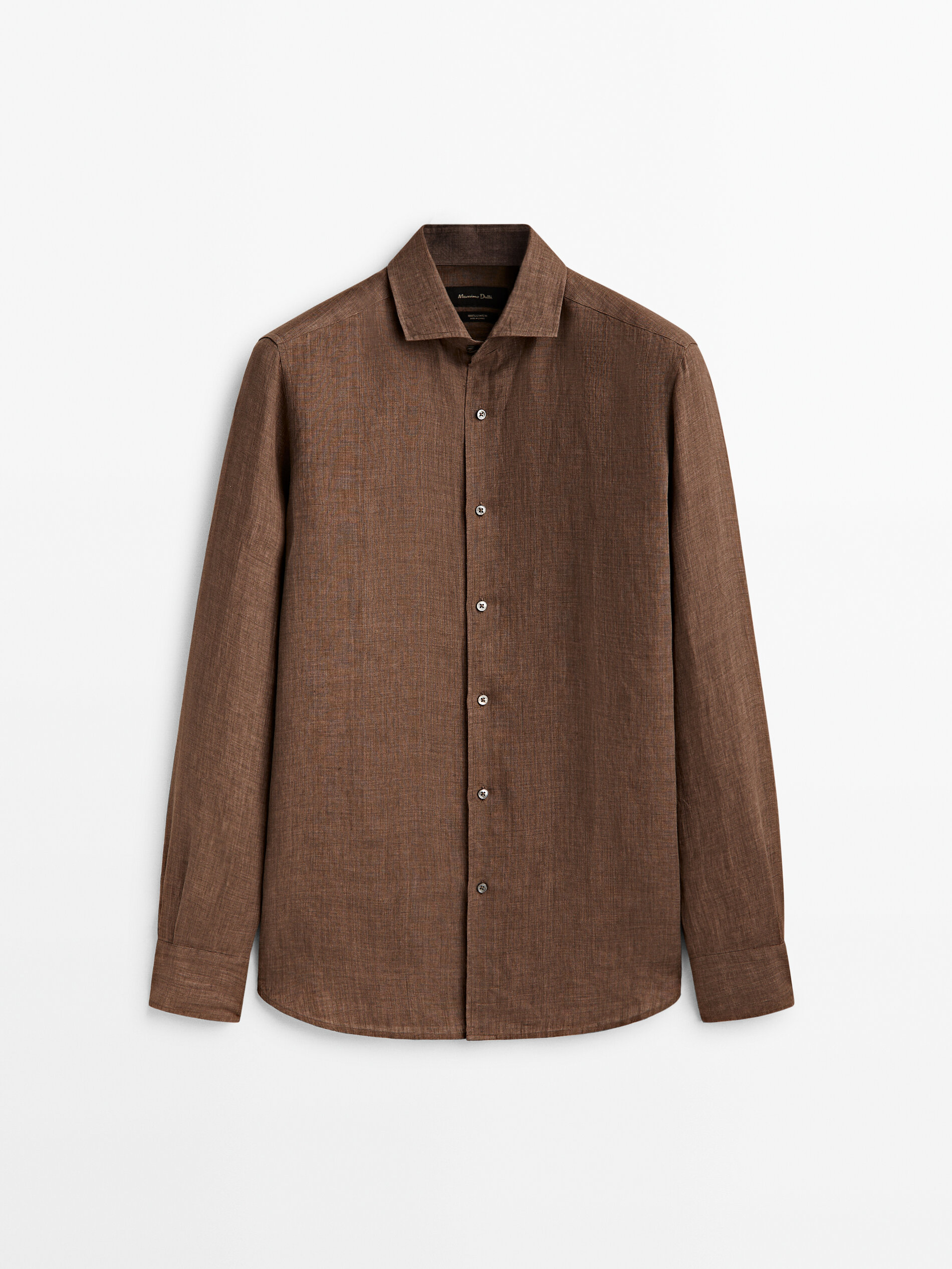 Camisa 100% lino delave regular fit - Lavado