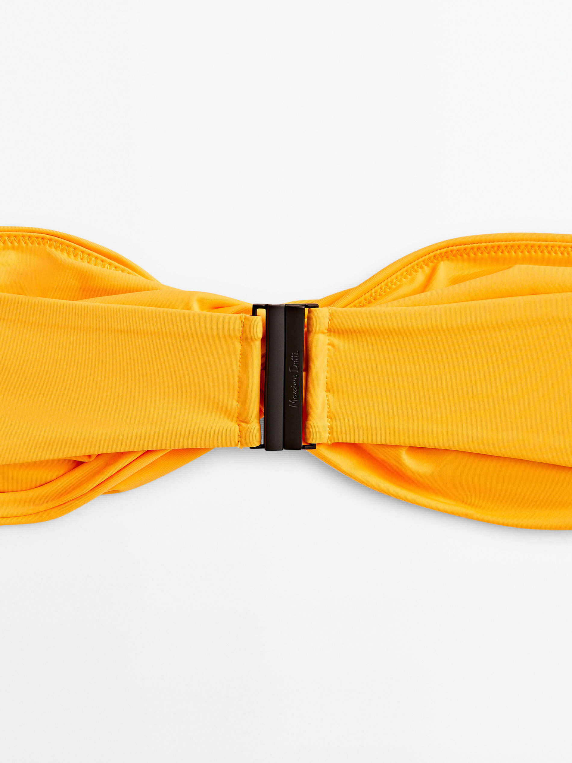 Top bikini bandeau cruzado - MANDARINA