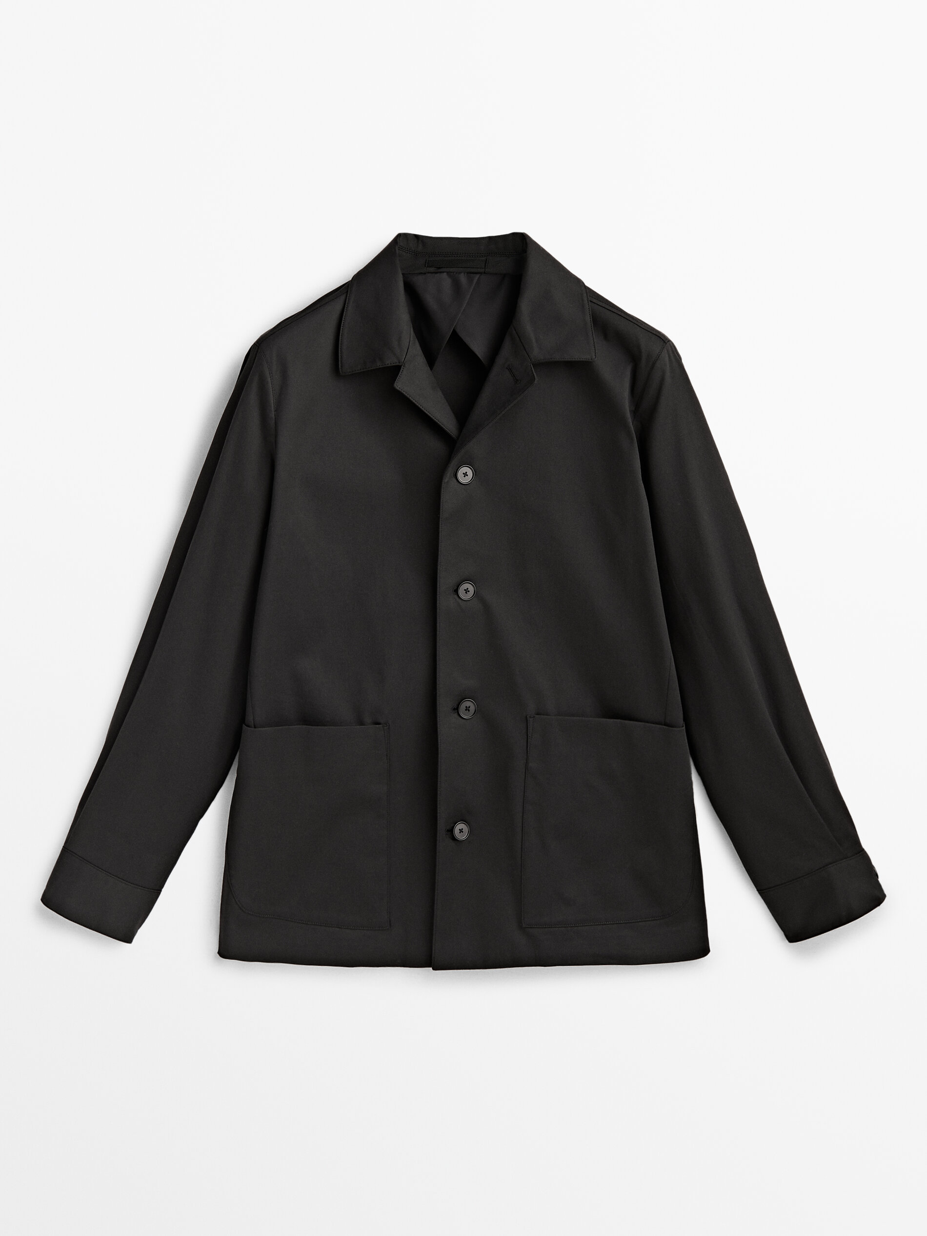 Sobrecamisa mezcla algodón -Studio - NEGRO