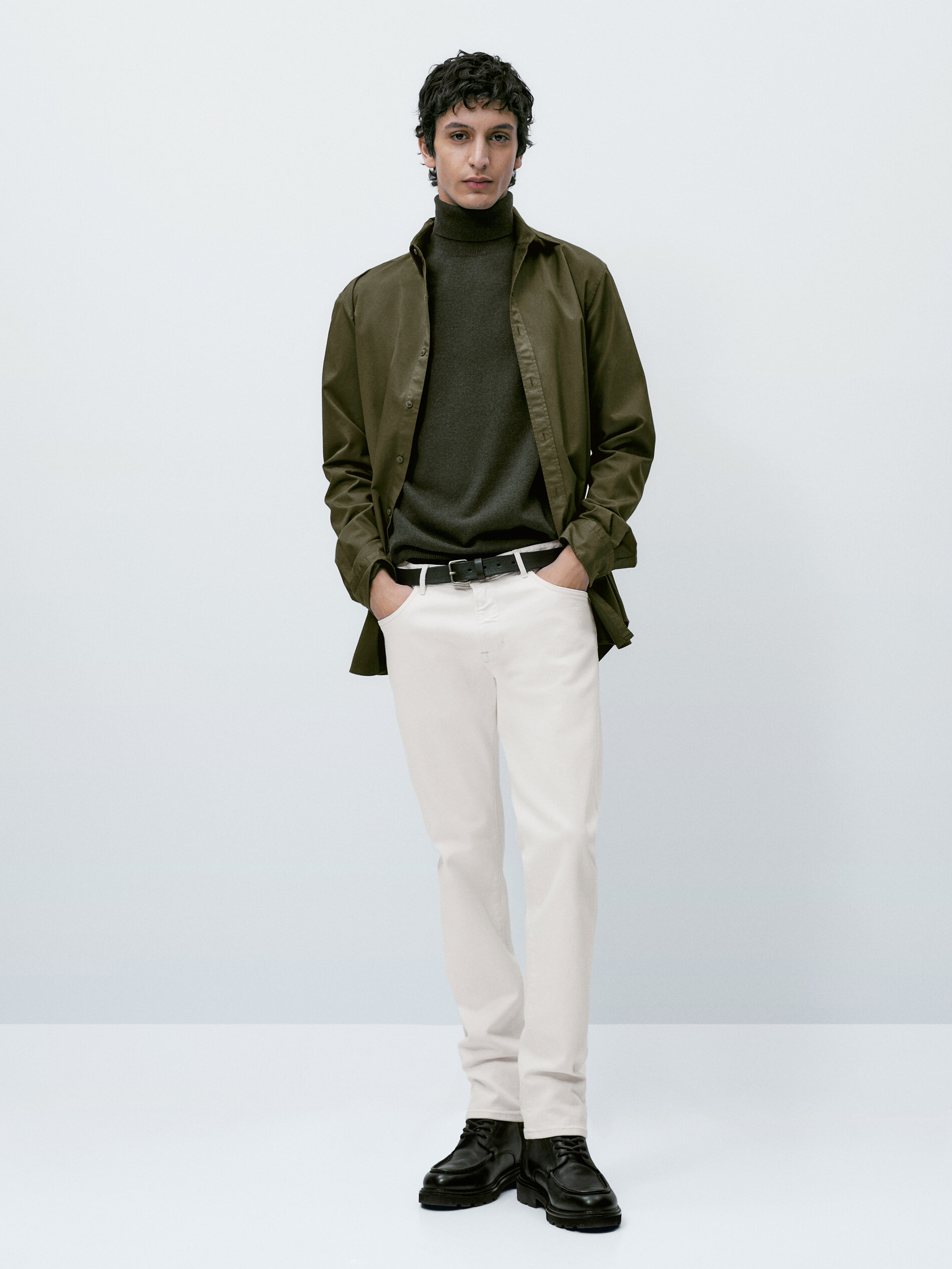 Pantalón vaquero selvedge slim fit - CRUDO