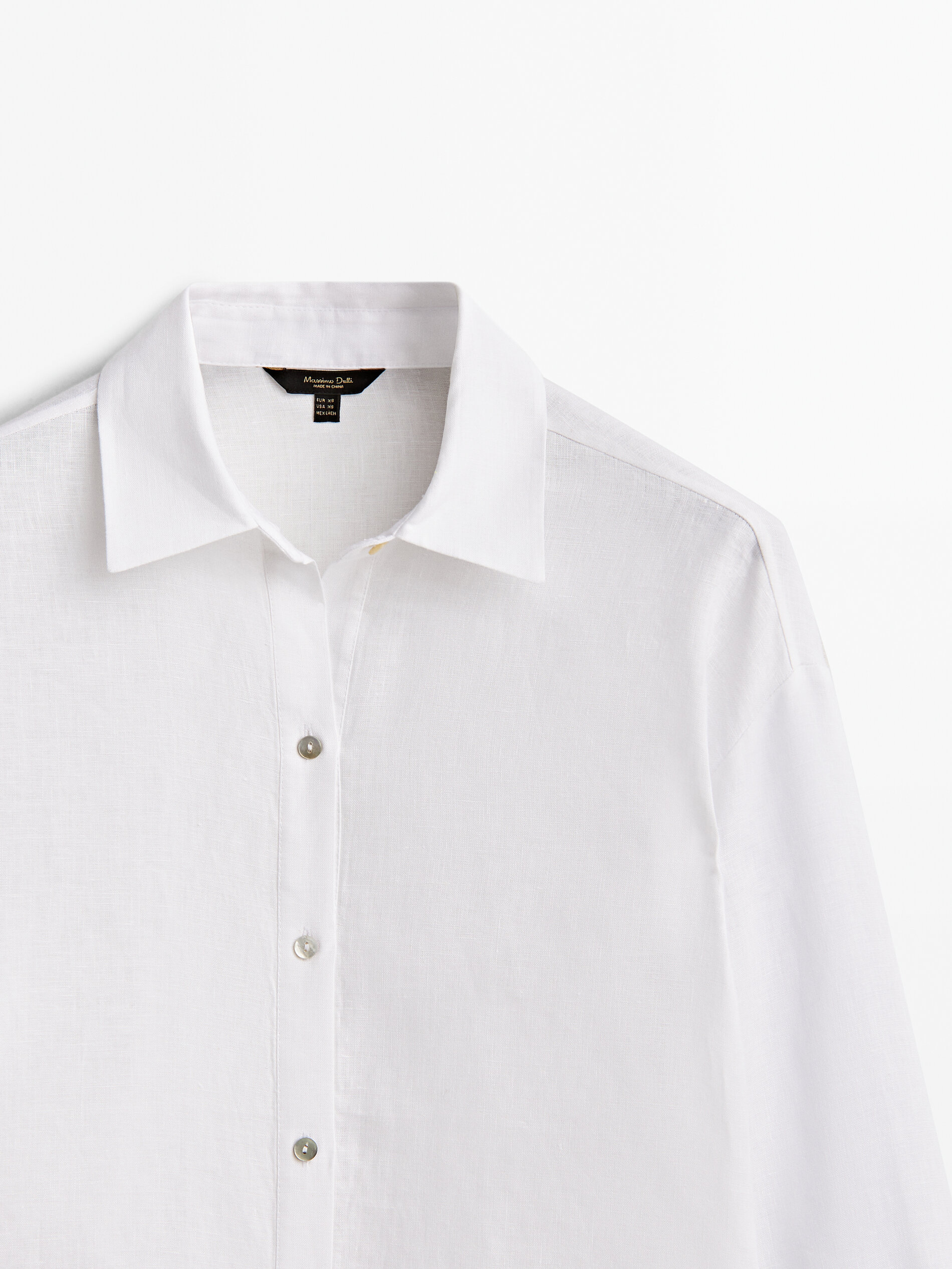 Blusón 100% lino - BLANCO