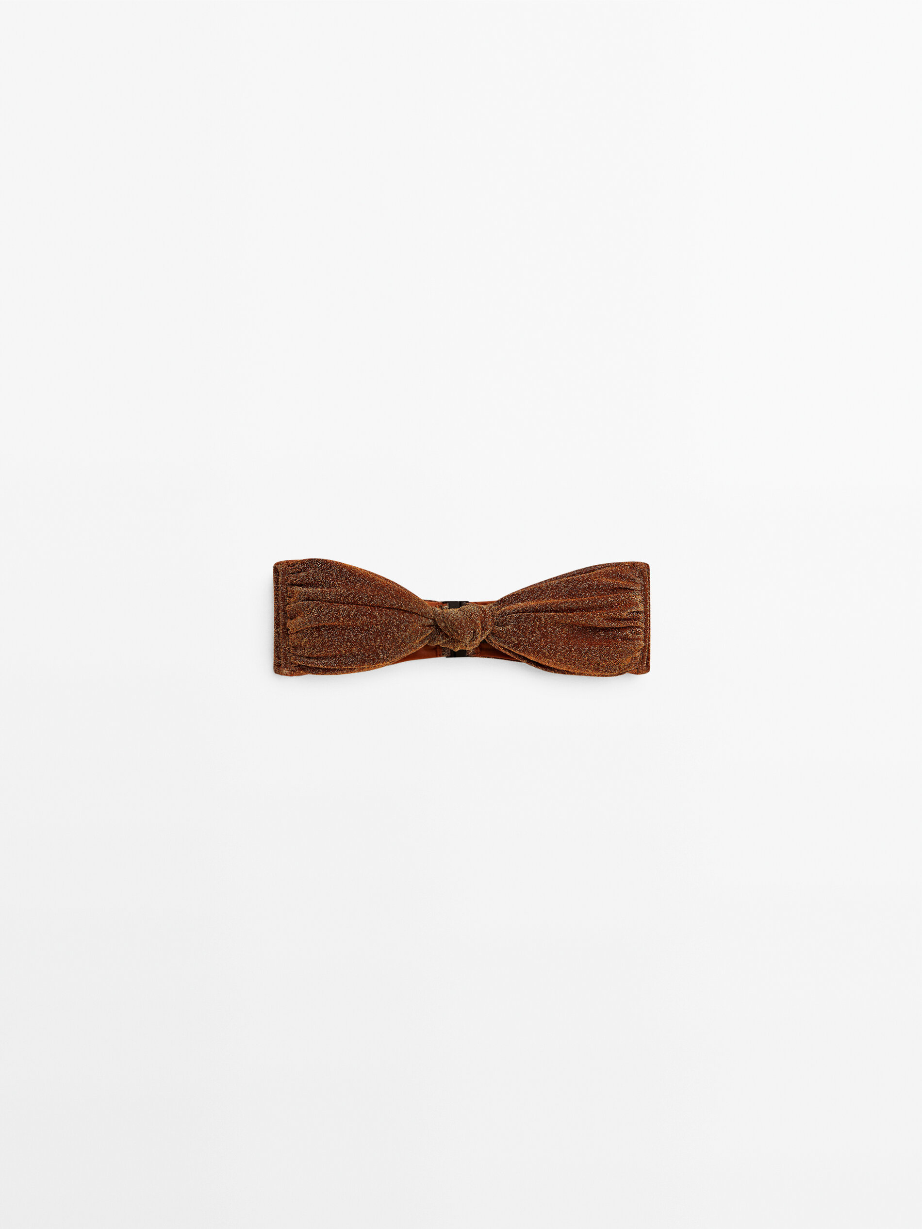 Top bandeau bikini brillo - COBRE