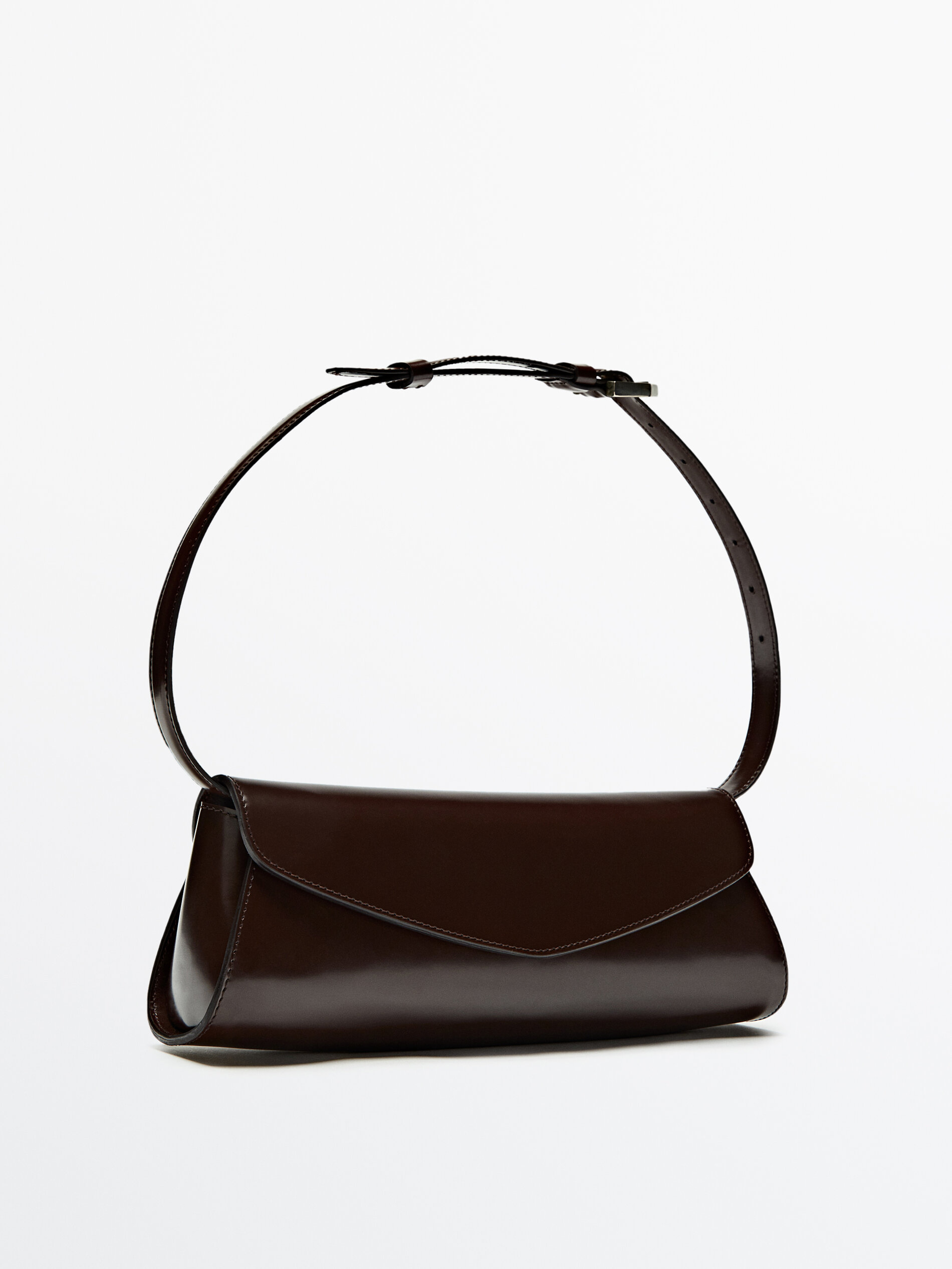 Bolso piel correa extraíble Limited Edition - MARRÓN