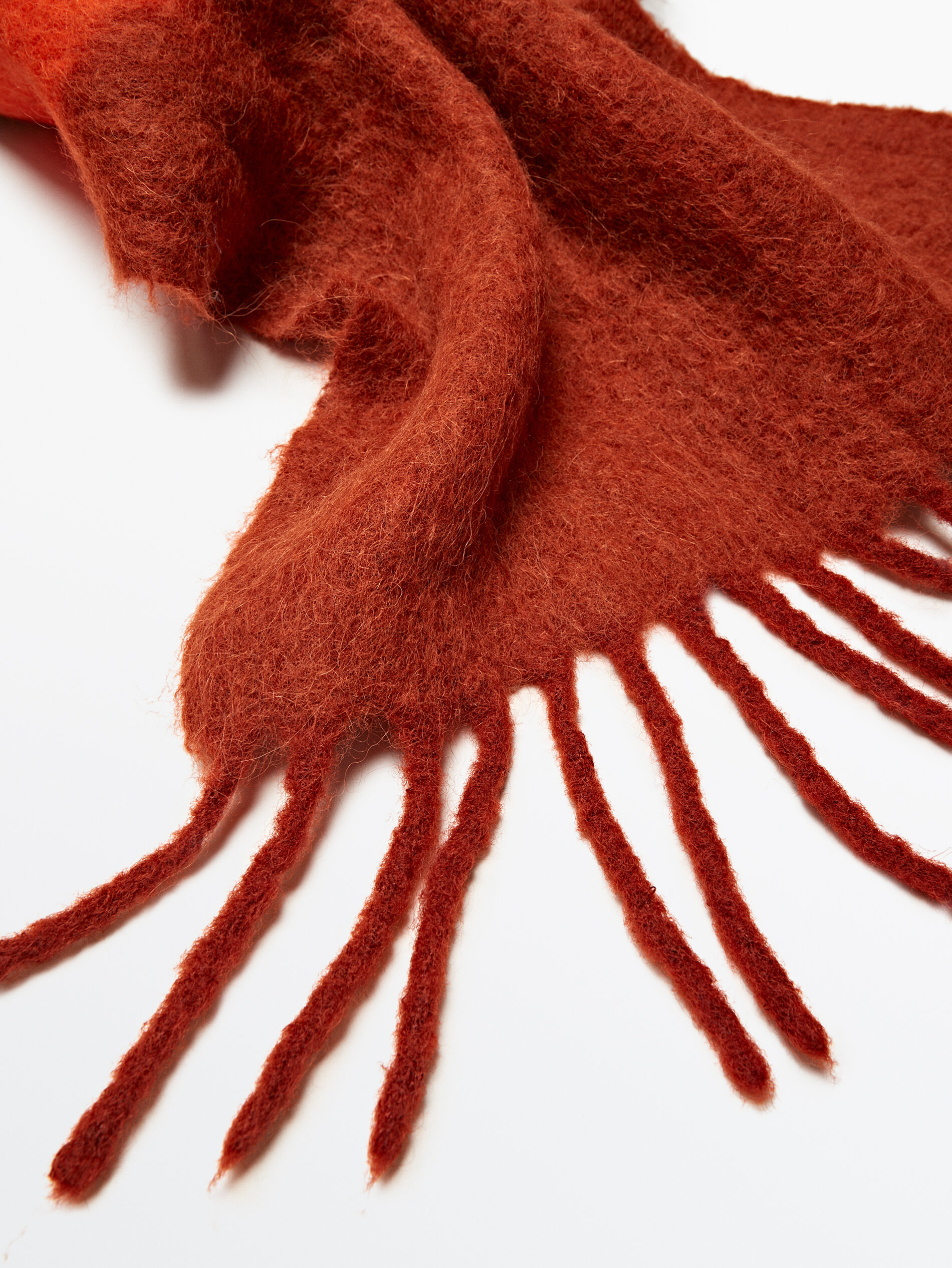 Bufanda tie dye detalle flecos - TEJA