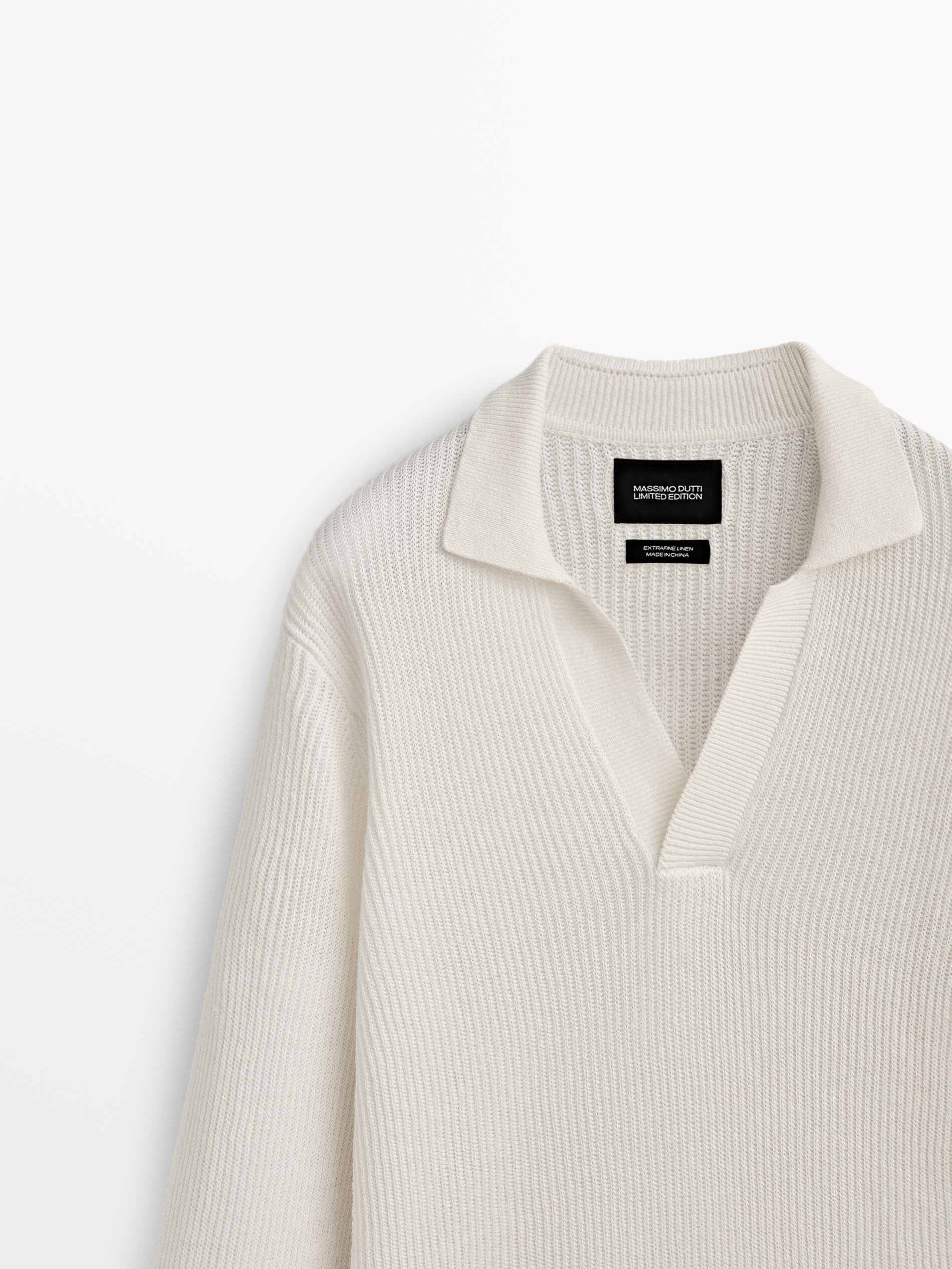 Jersey punto estructura cuello polo Limited edition - CRUDO