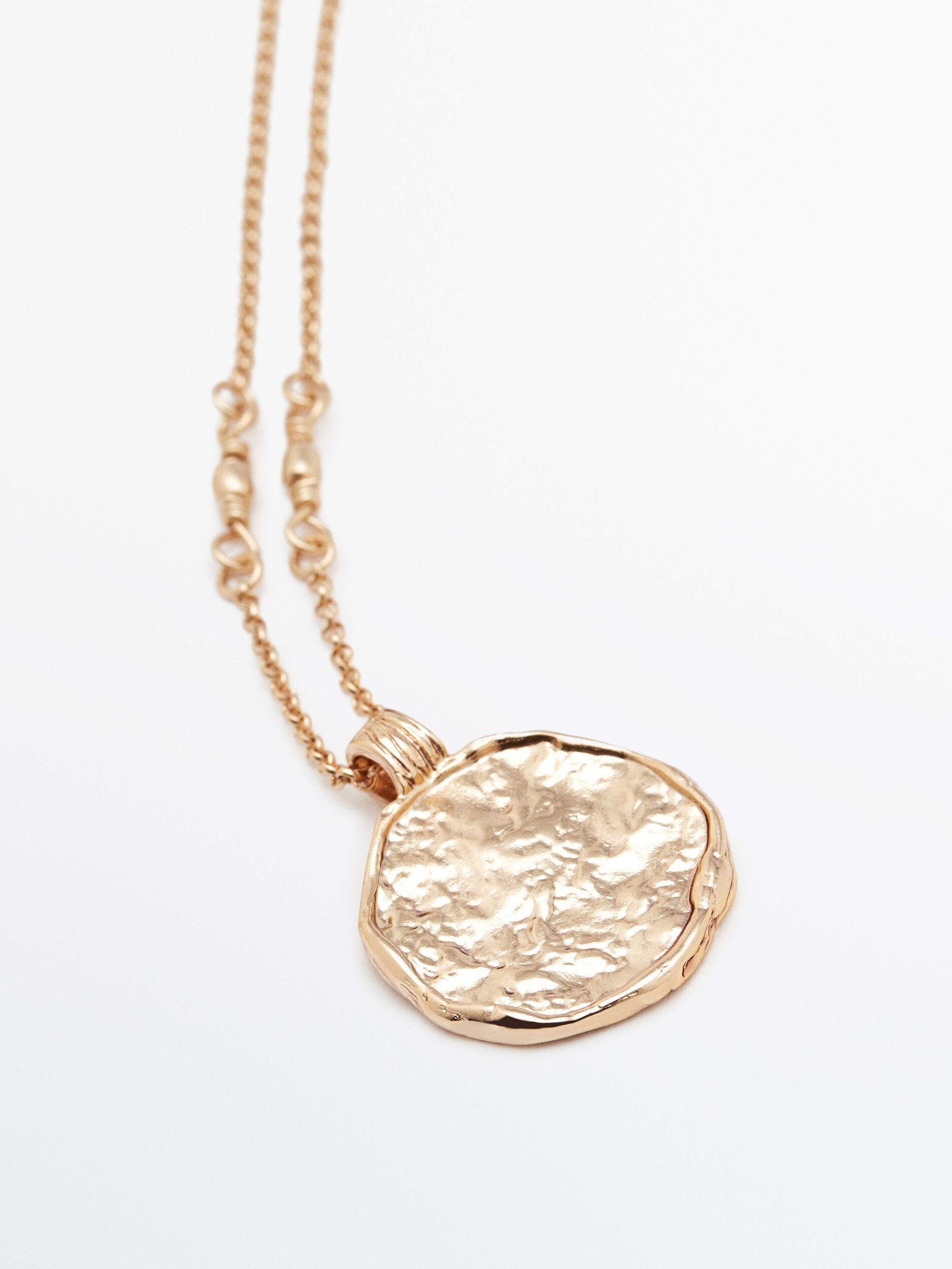 Collar combinado doble moneda - DORADO