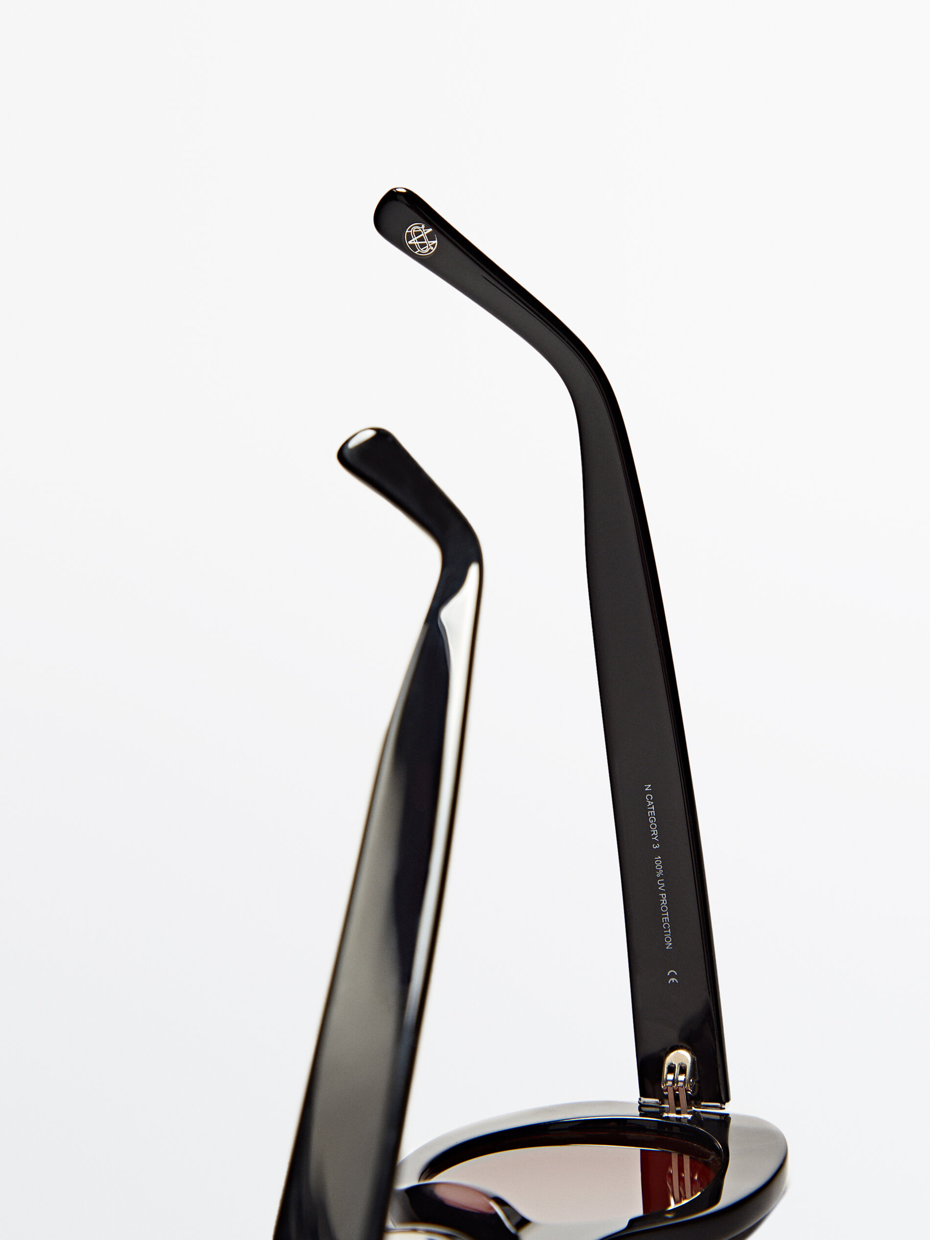 Gafas de sol ovaladas - NEGRO