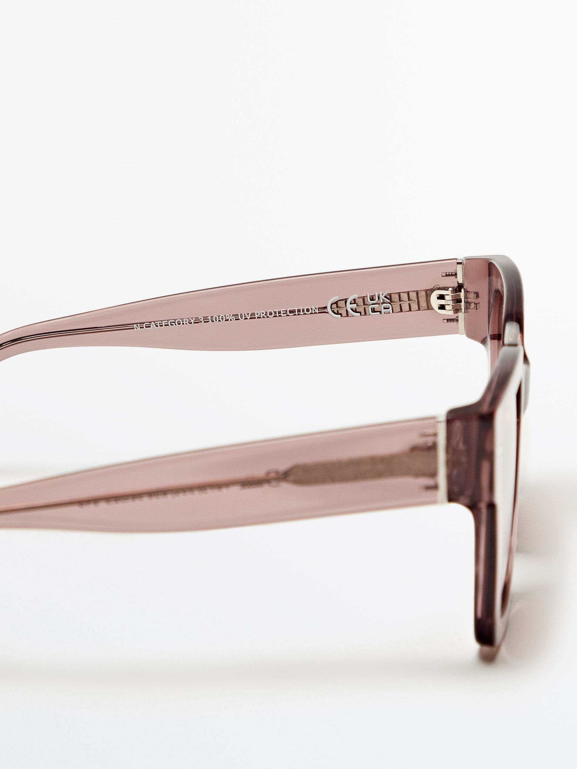 Gafas de sol cuadradas - MARRÓN TOPO