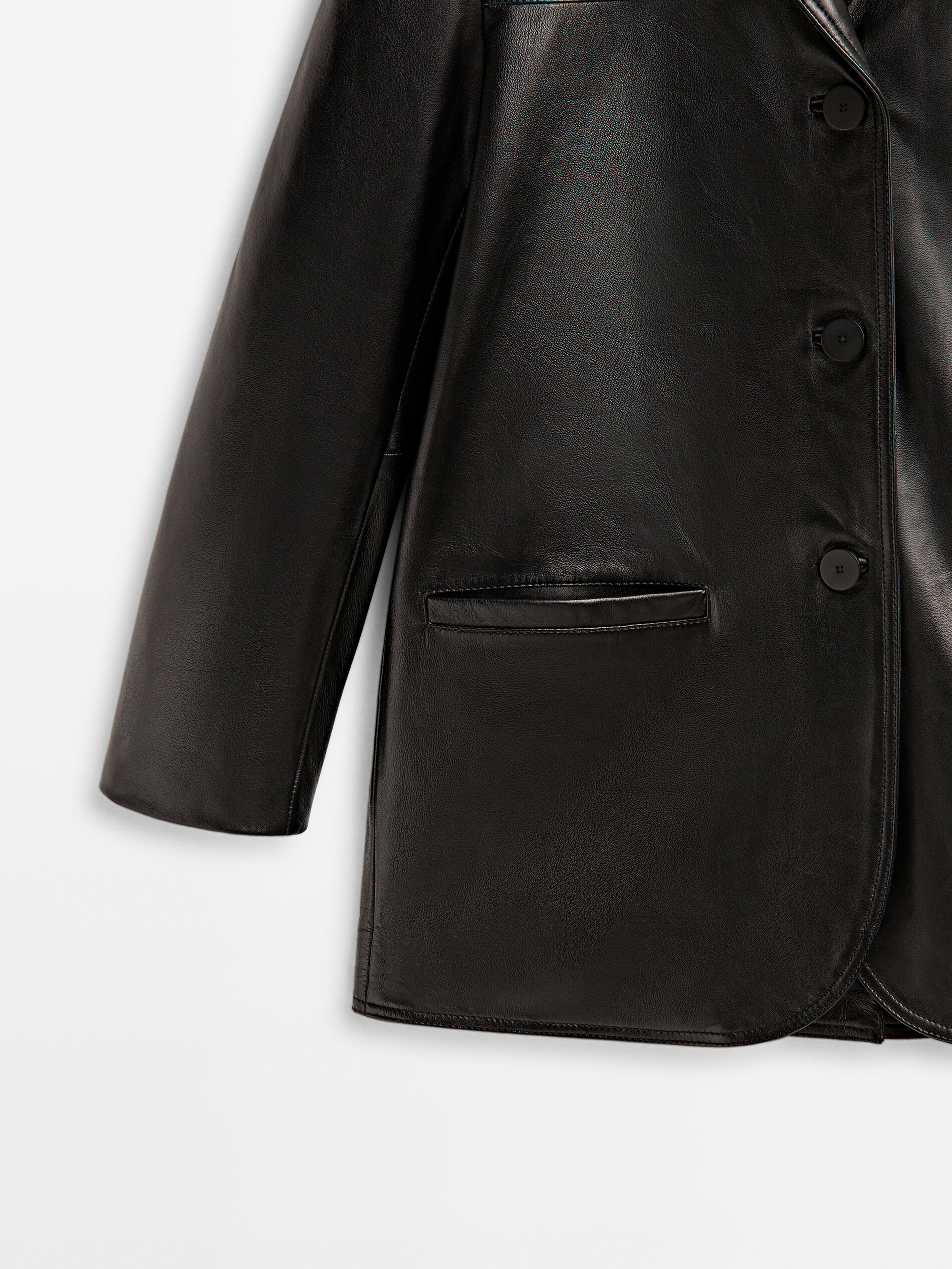 Americana piel napa - NEGRO