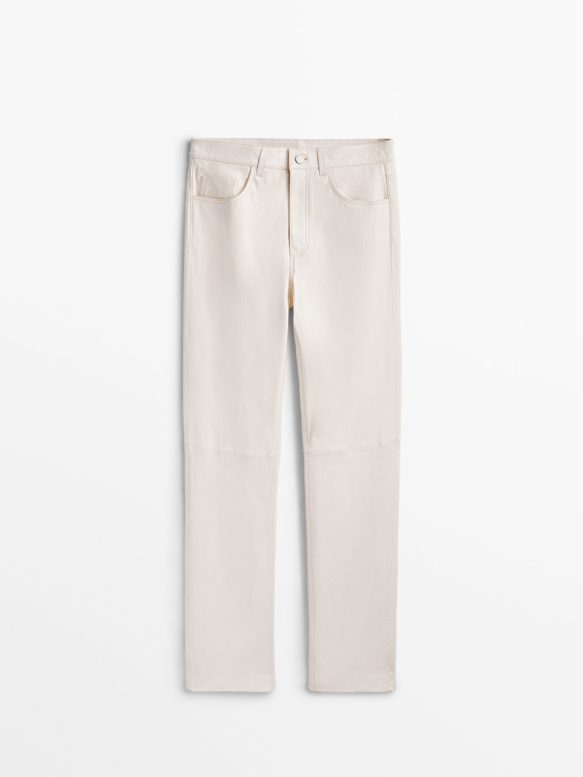 Pantalón piel napa - BLANCO