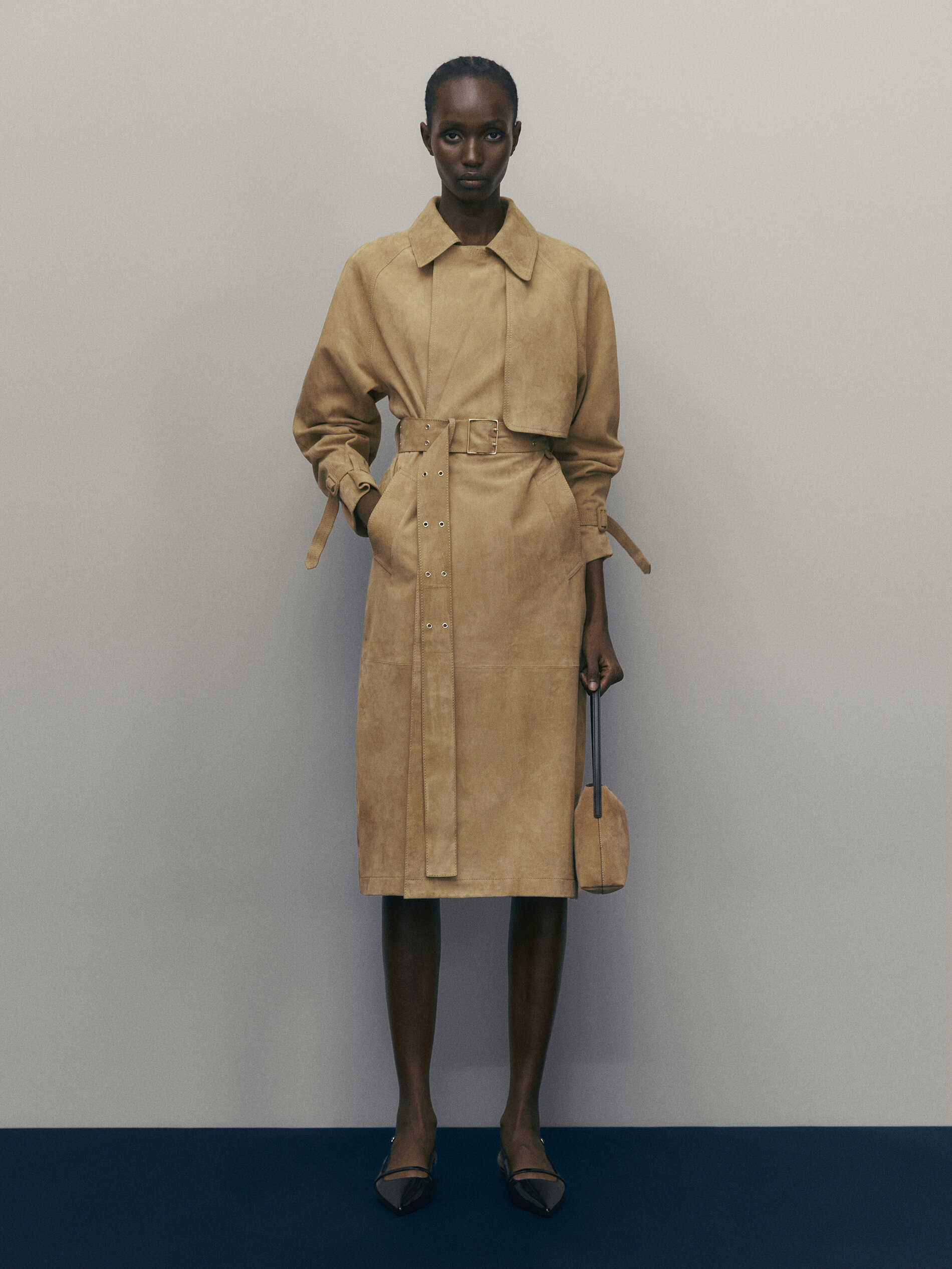 Bolso de hombro new 90´s serraje - ARENA