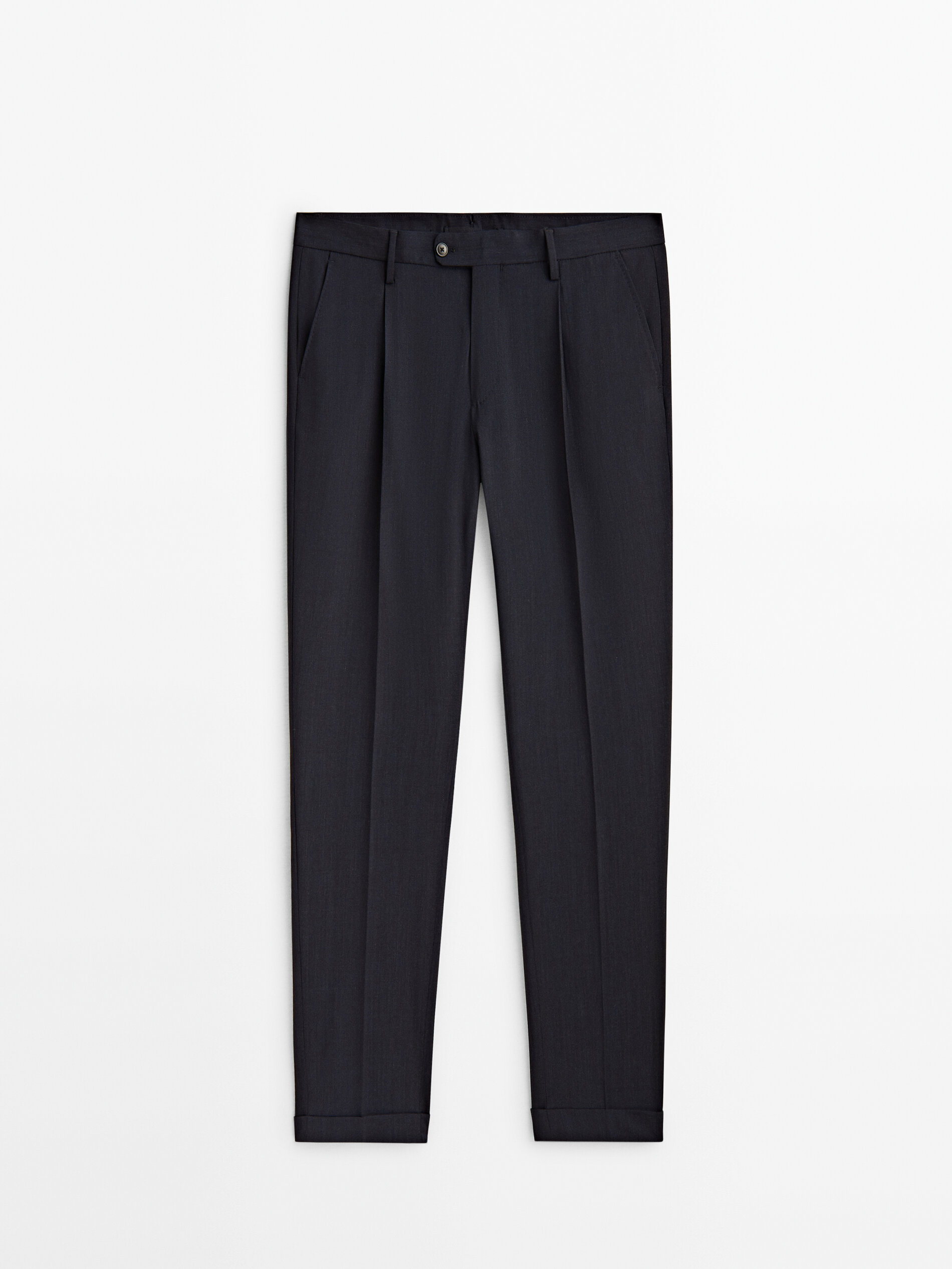 Pantalón traje mezcla lana - INDIGO