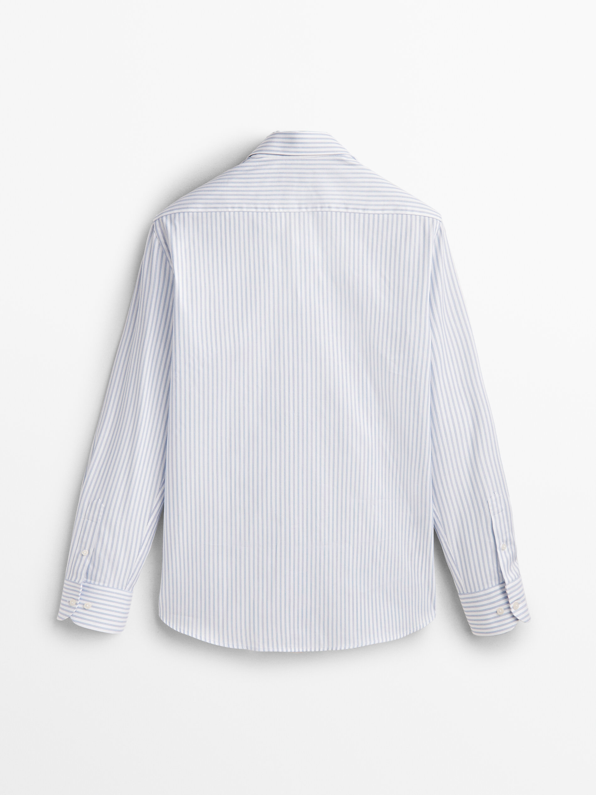 Camisa easy iron rayas regular fit - CELESTE