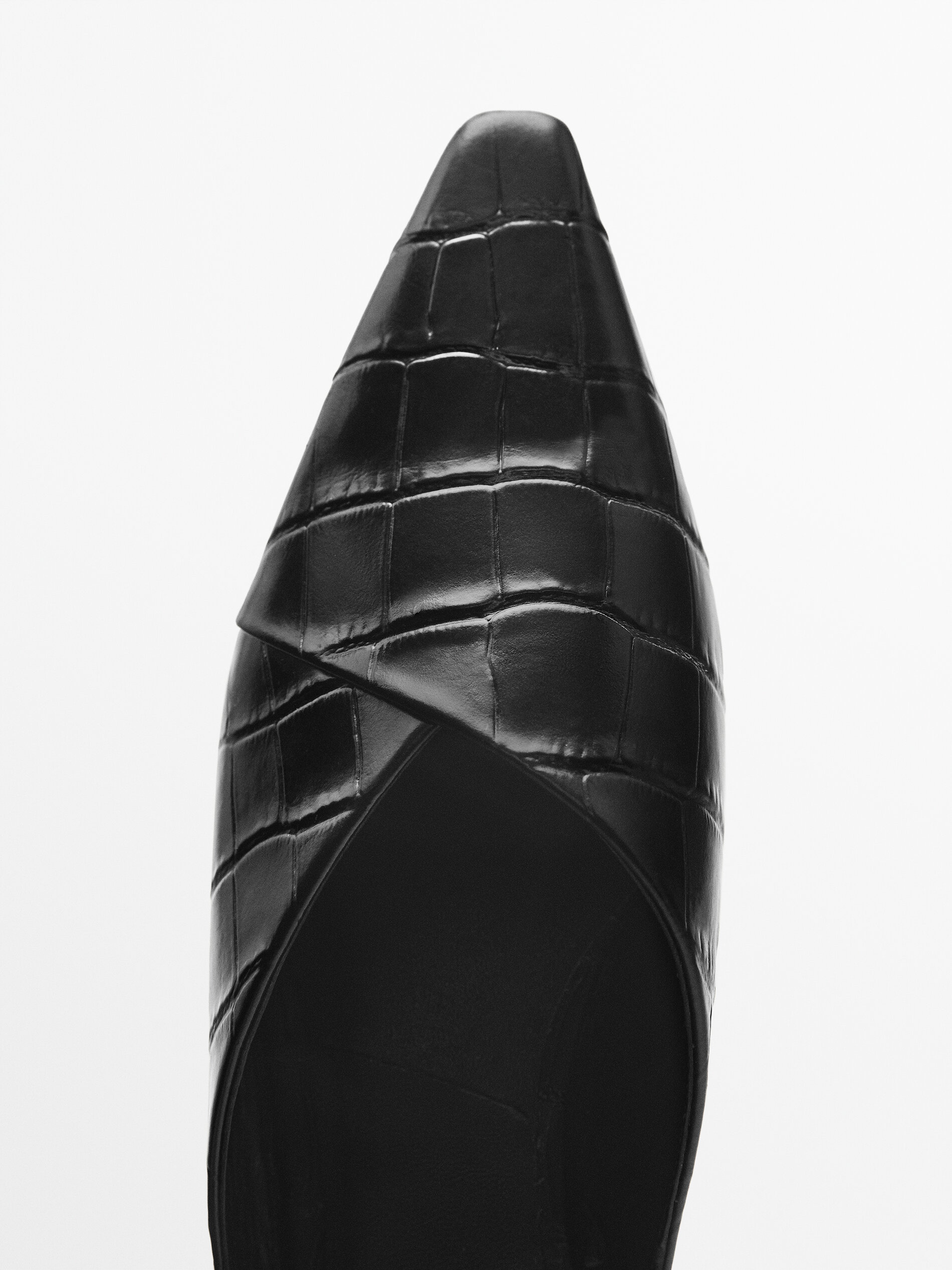 Babucha piel - NEGRO