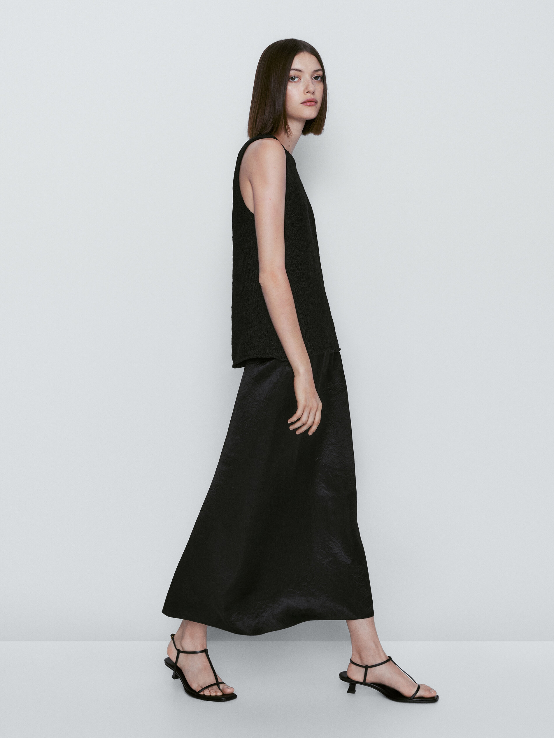 Top de punto negro - NEGRO