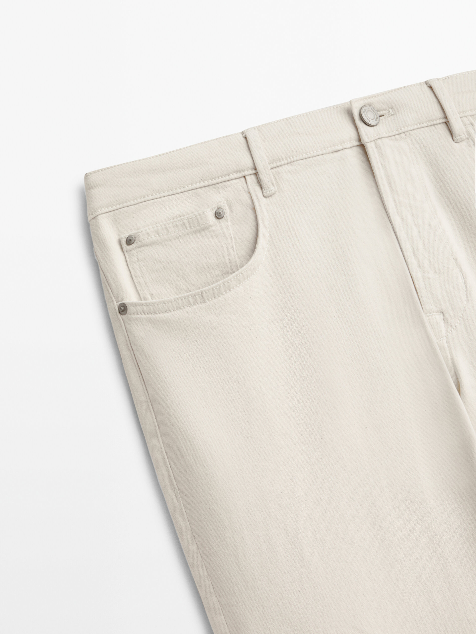 Pantalón vaquero tapered fit - CRUDO