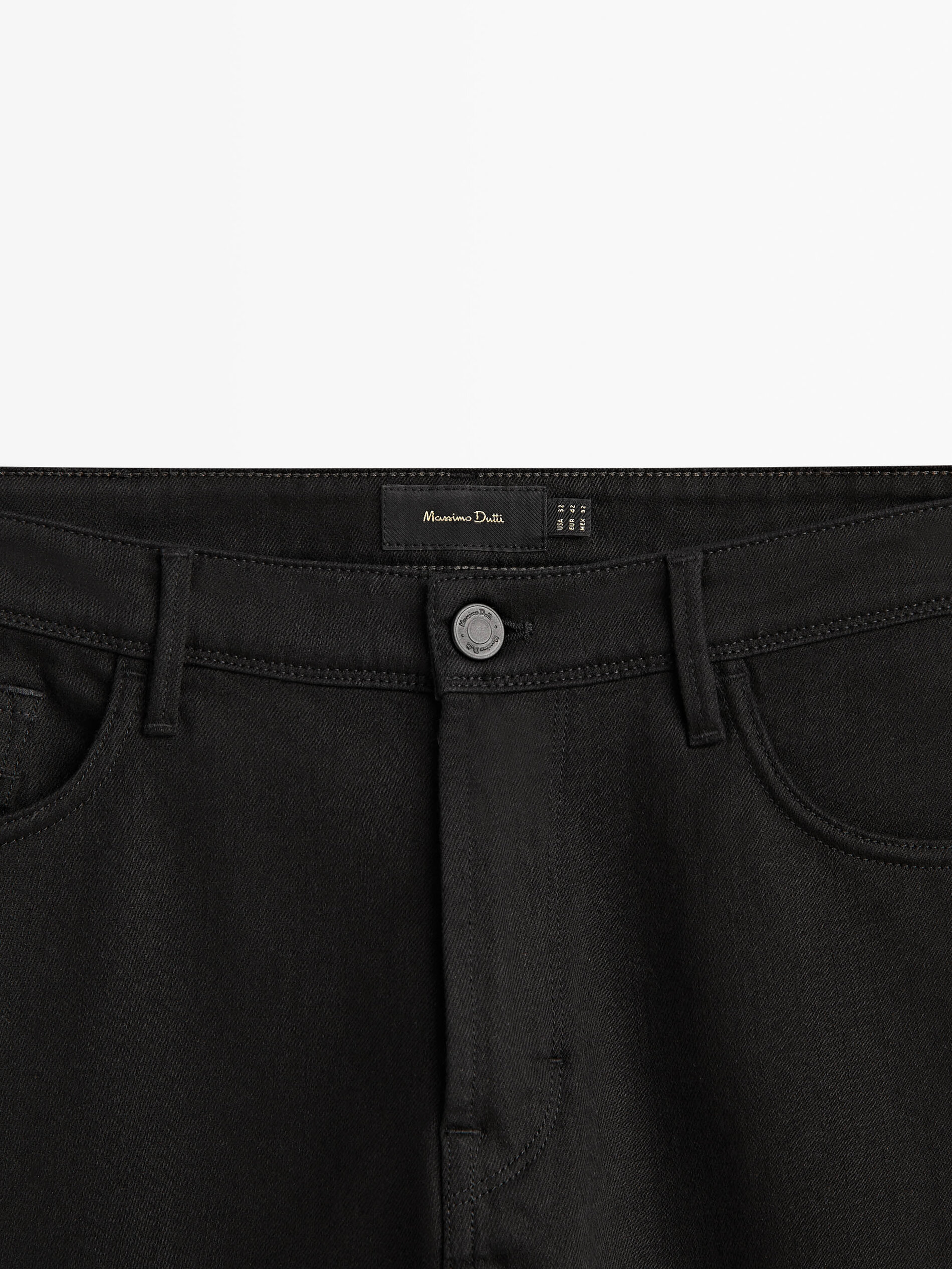 Pantalón vaquero tapered fit - NEGRO