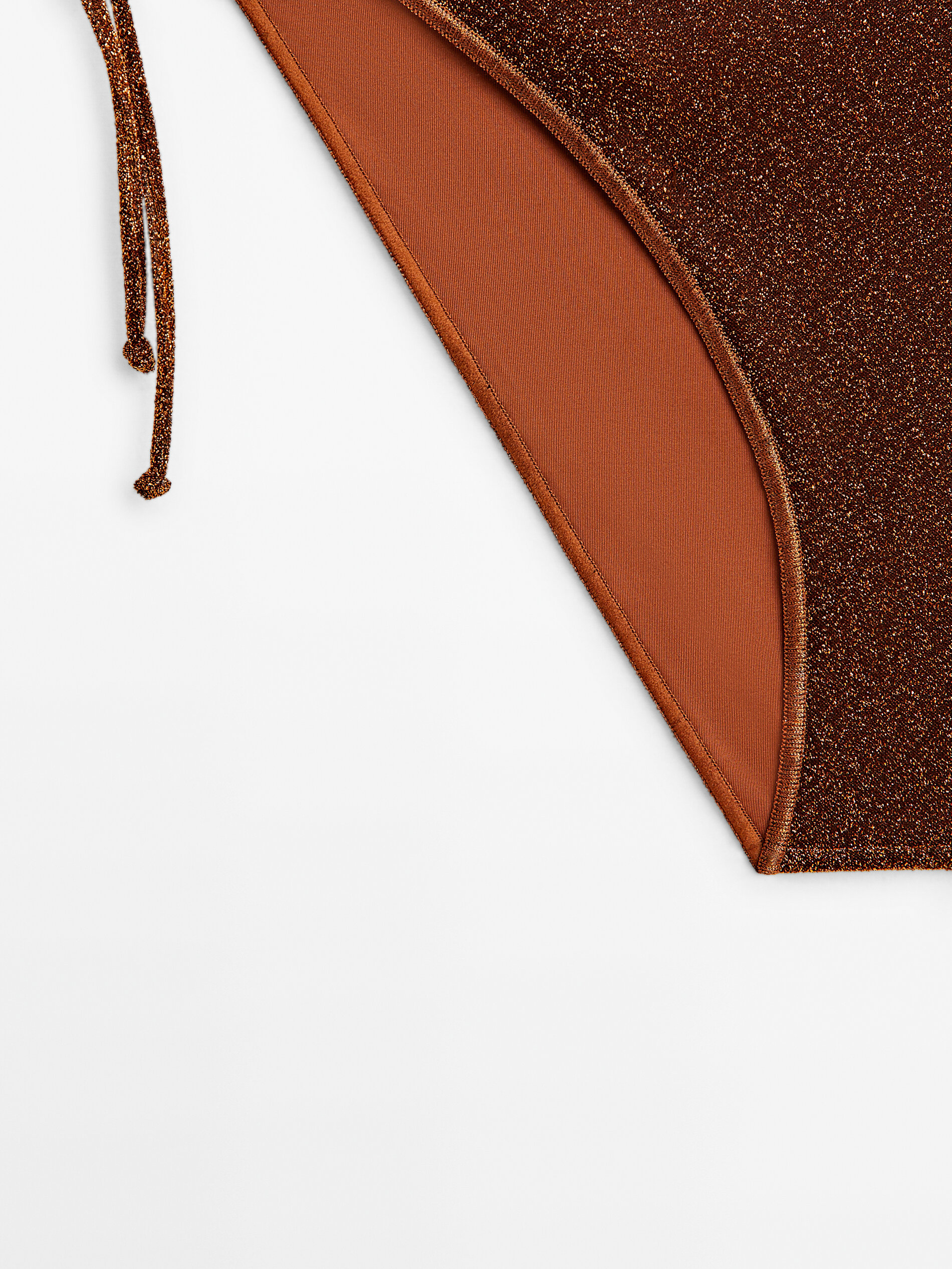 Braguita bikini brillo - COBRE