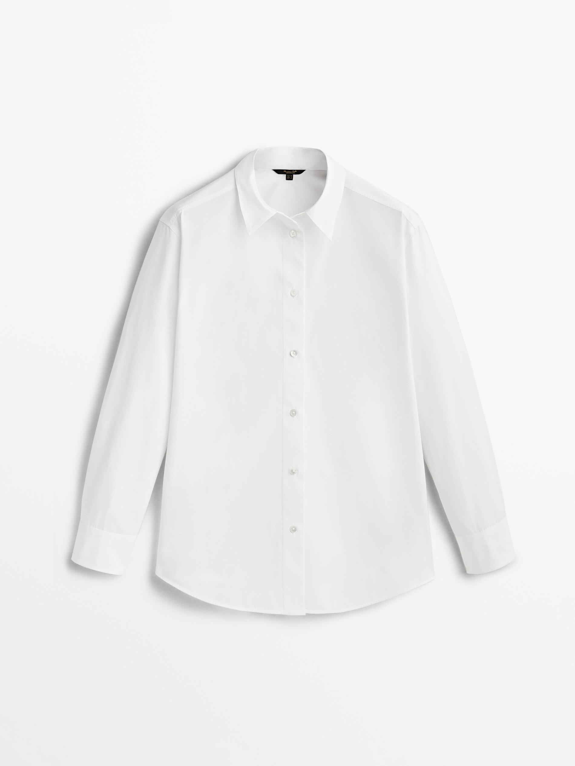 Camisa popelín detalle costuras - BLANCO