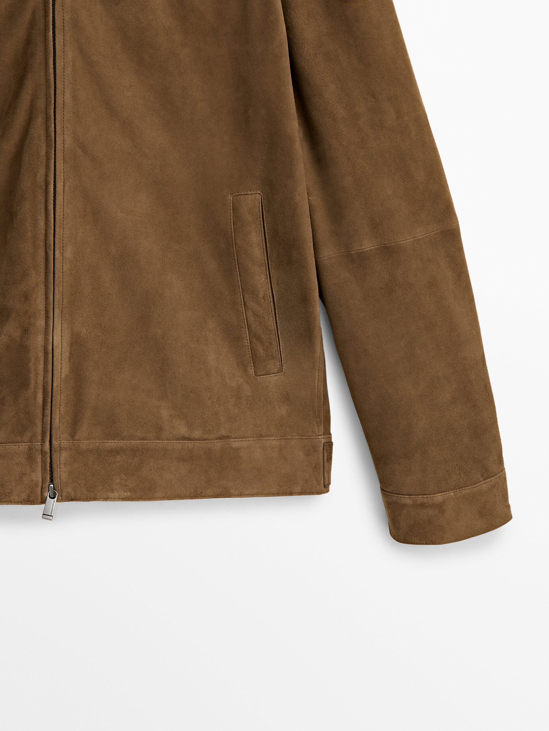 Chaqueta piel ante - BEIGE