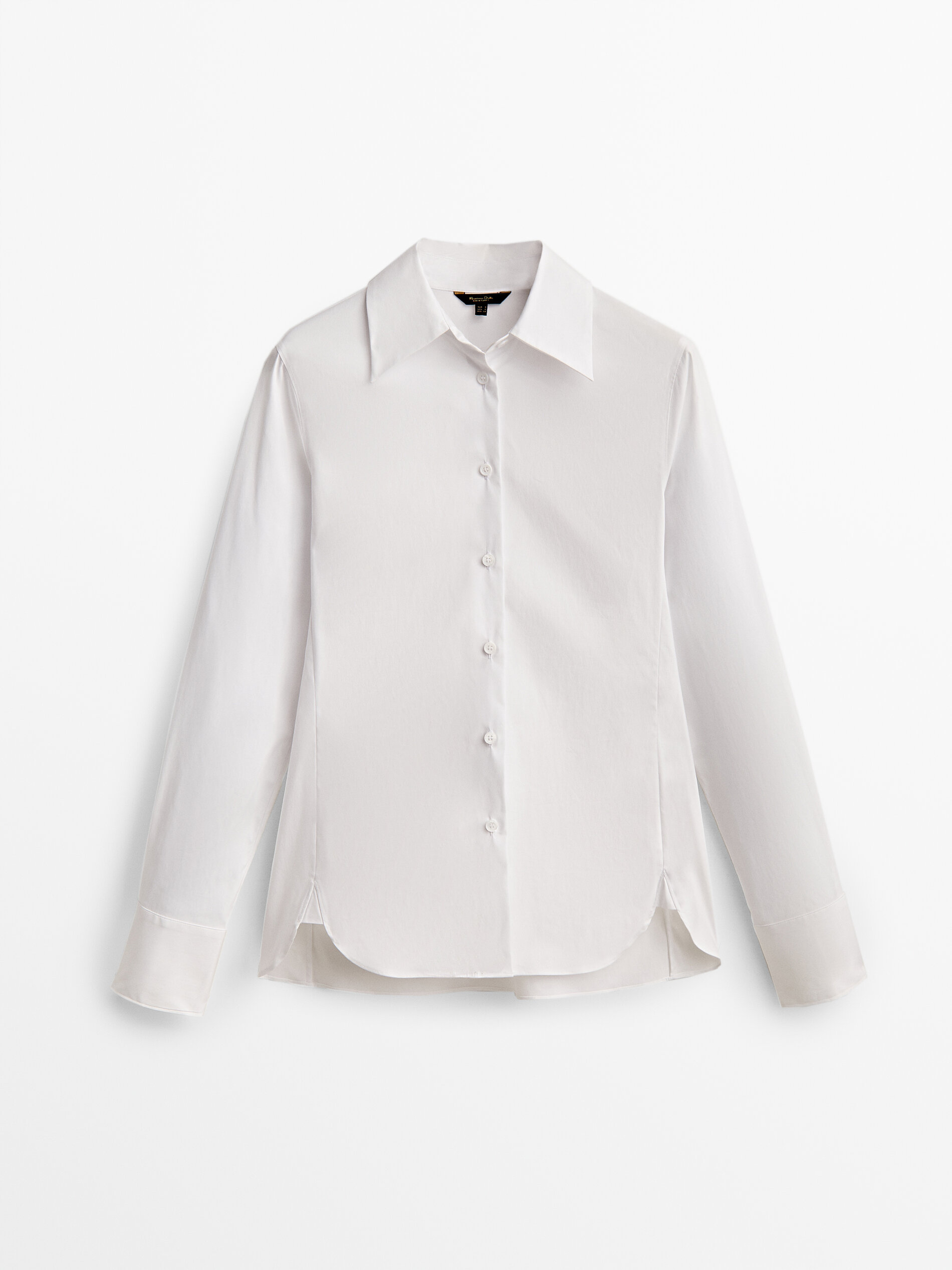 Camisa popelín stretch - BLANCO