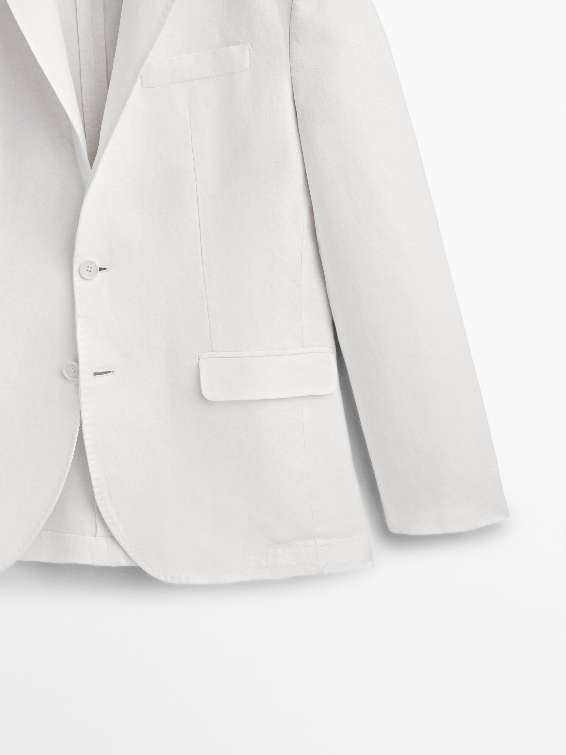 Americana traje 100% lino - BLANCO