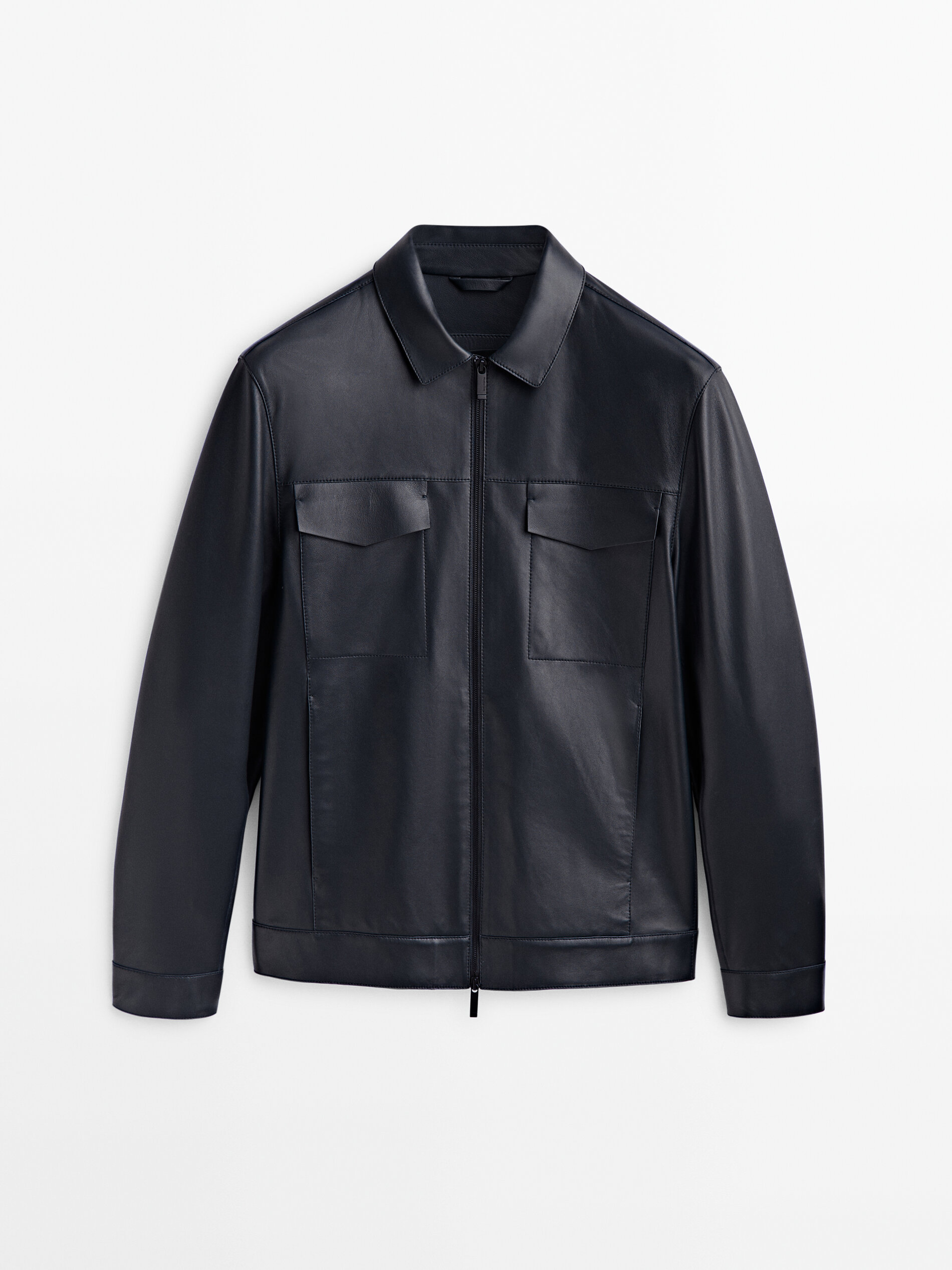 Chaqueta trucker piel napa Limited edition - AZUL OSCURO