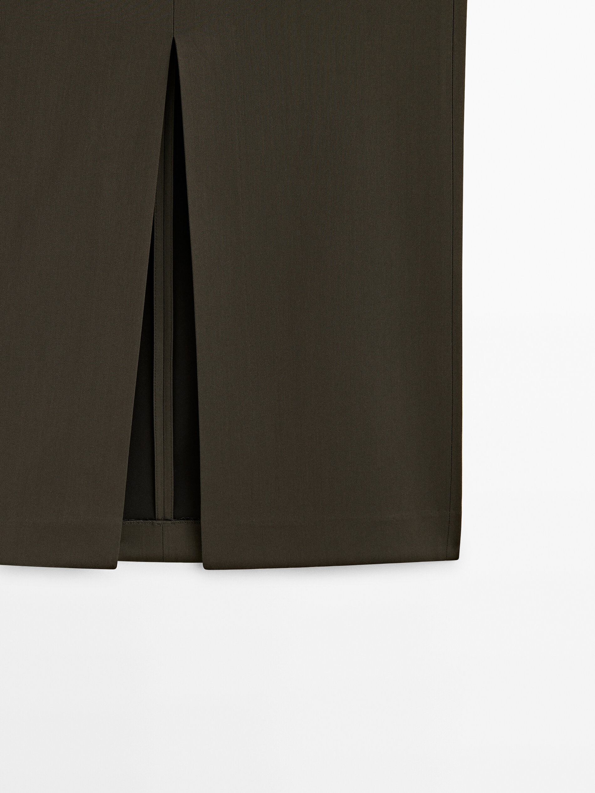 Falda sastre abertura frontal - KAKI