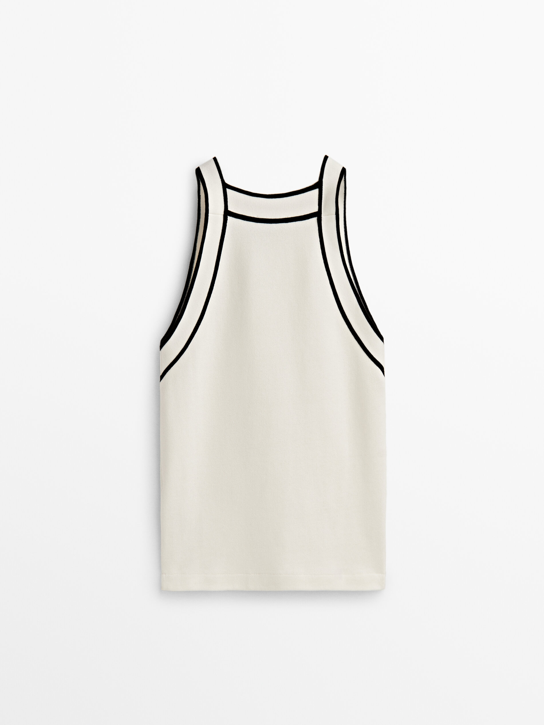 Top manga sisa contraste - CRUDO