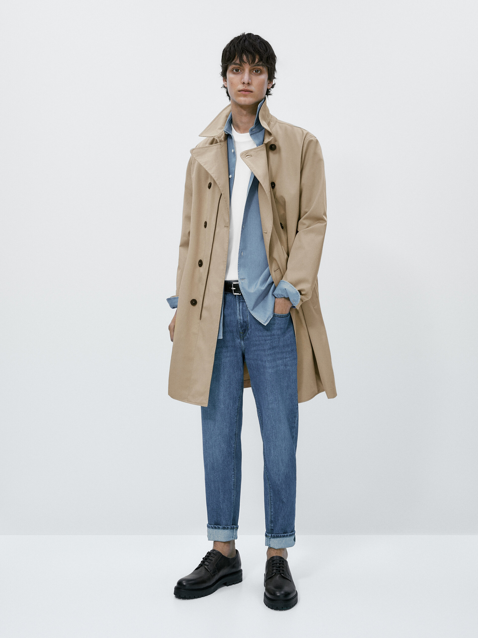 Pantalón vaquero dirty stone relaxed fit - INDIGO