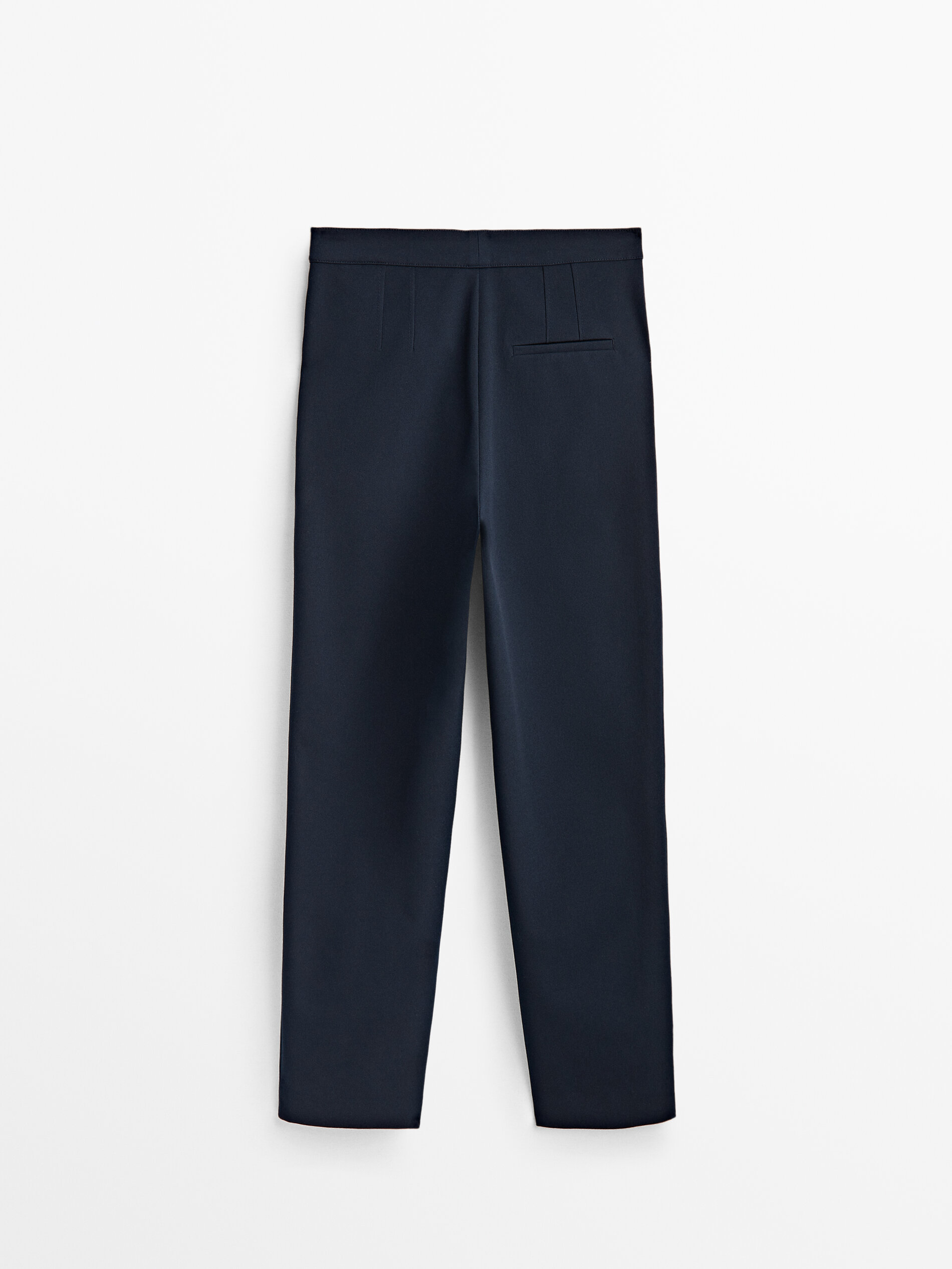 Pantalón slim costura central - AZUL MARINO