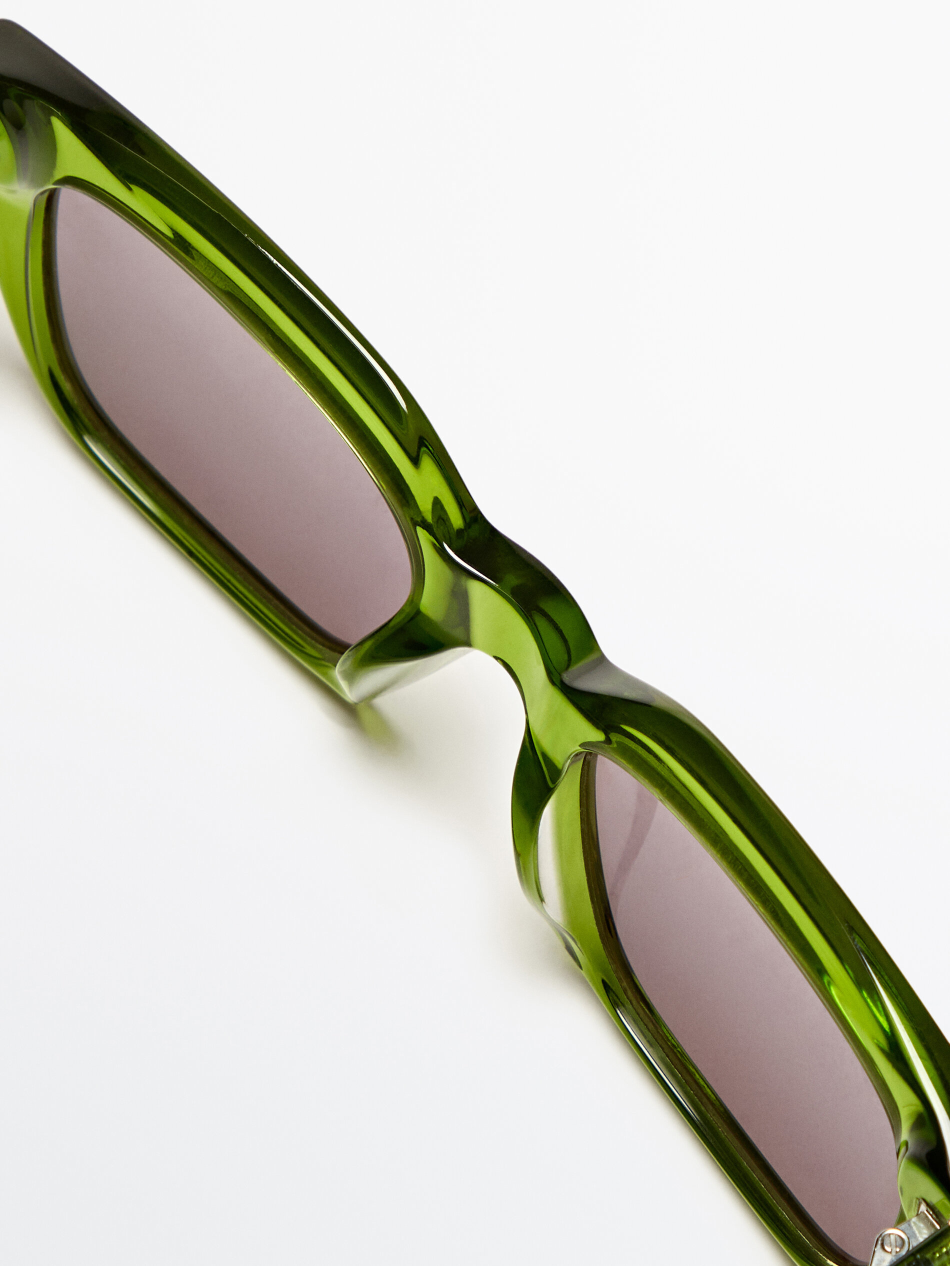 Gafas de sol cuadradas midi - VERDE