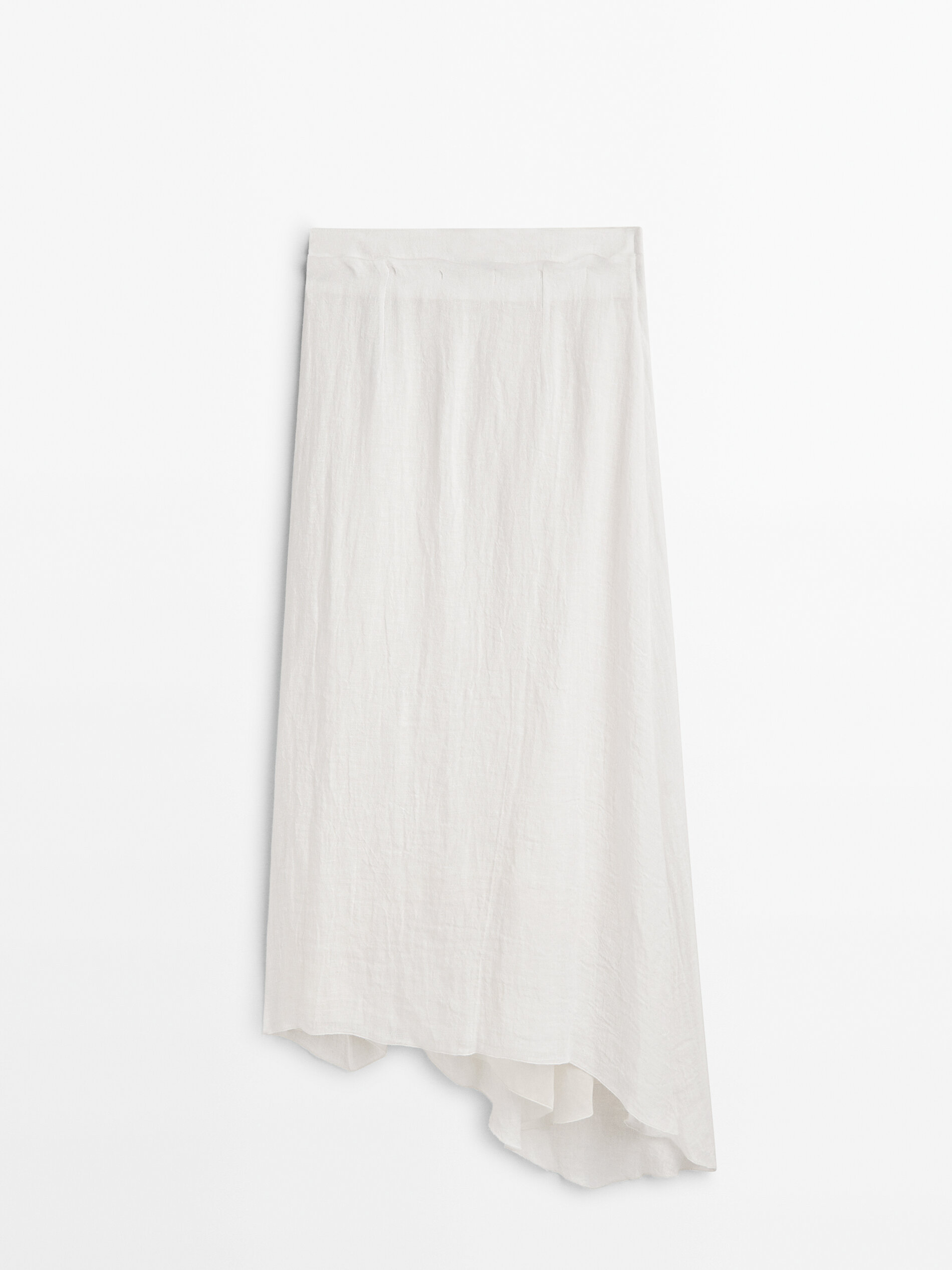 Falda de picos gofrada Limited edition - BLANCO