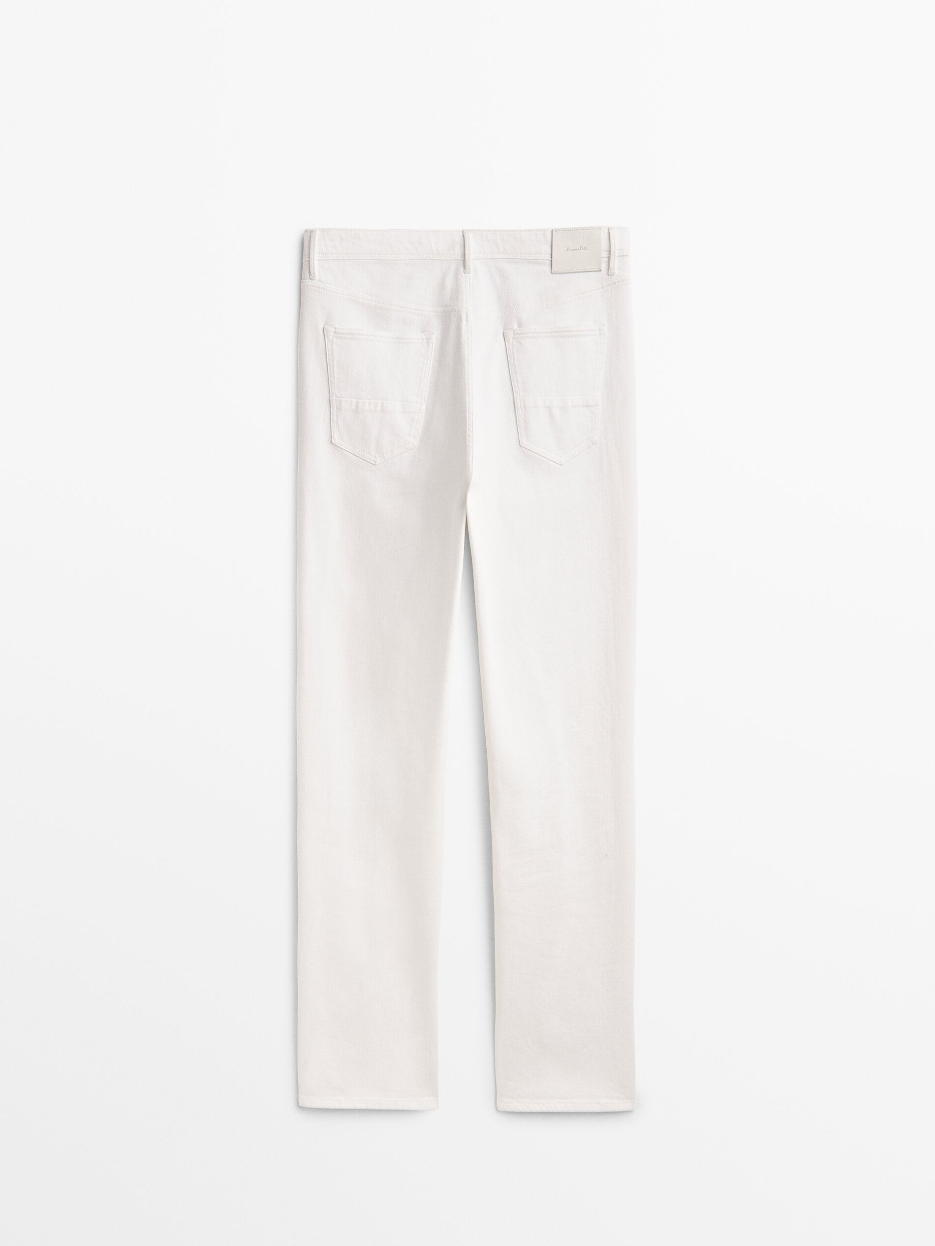 Pantalón vaquero tapered fit - BLANCO