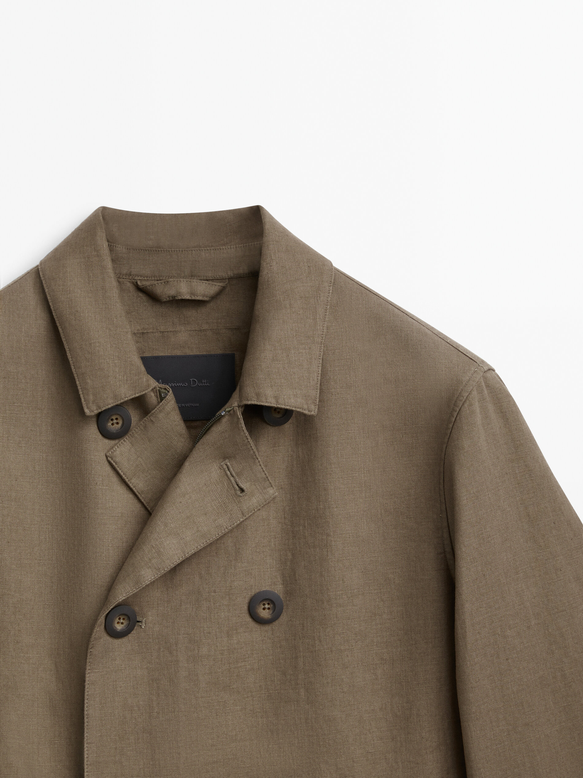 Chaqueta trench mezcla lino 3 layers - Lavado