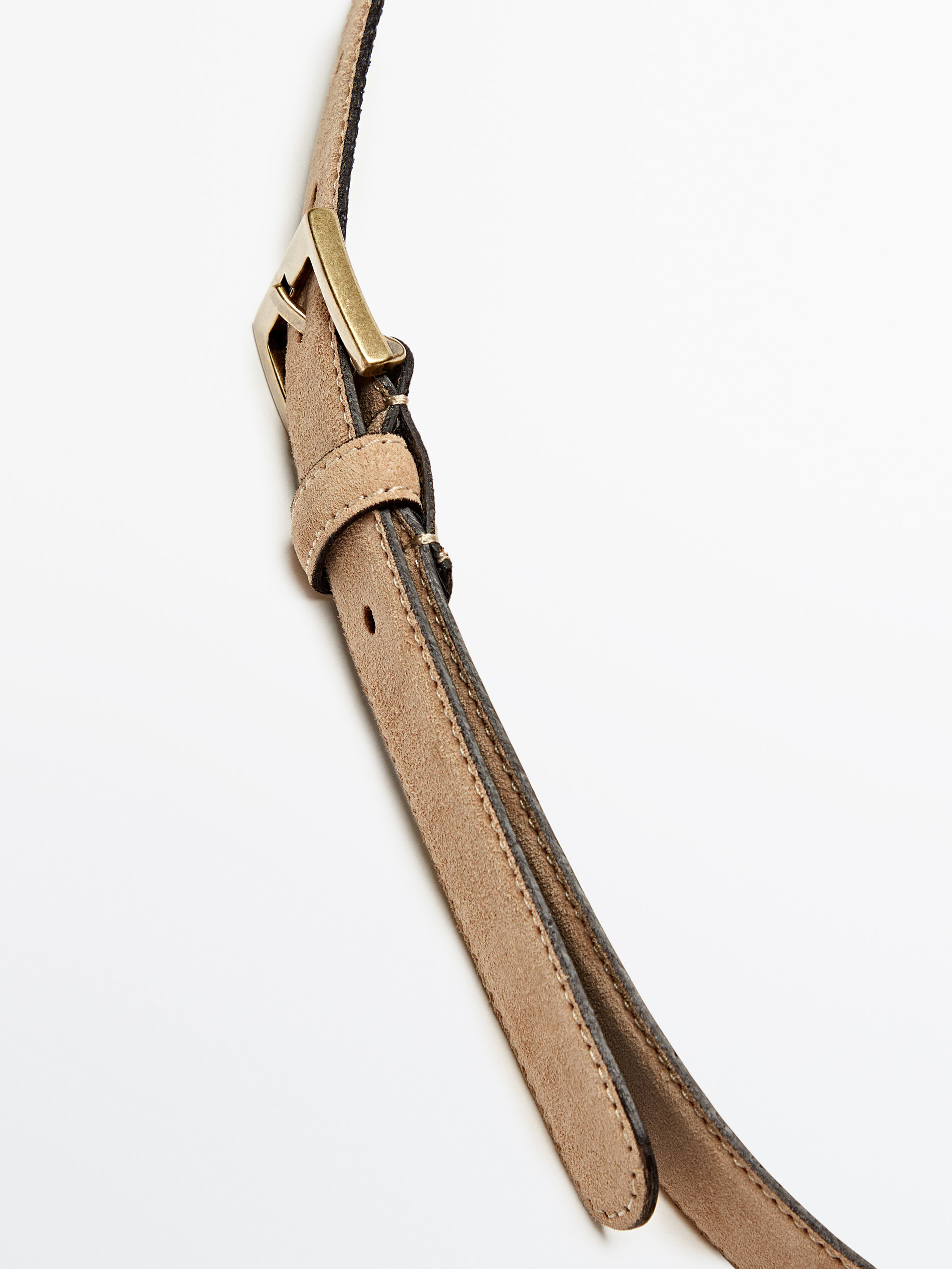 Cinturón serraje pespuntes - ARENA