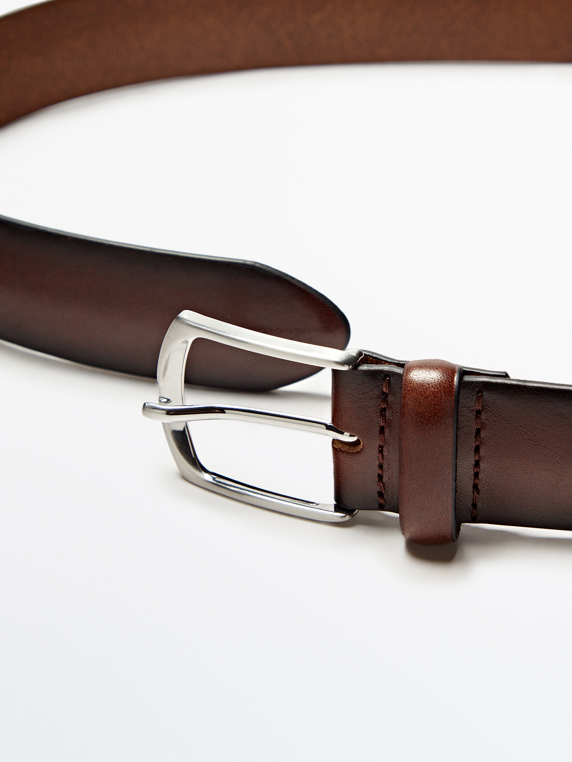 Cinturón piel napa - MARRÓN