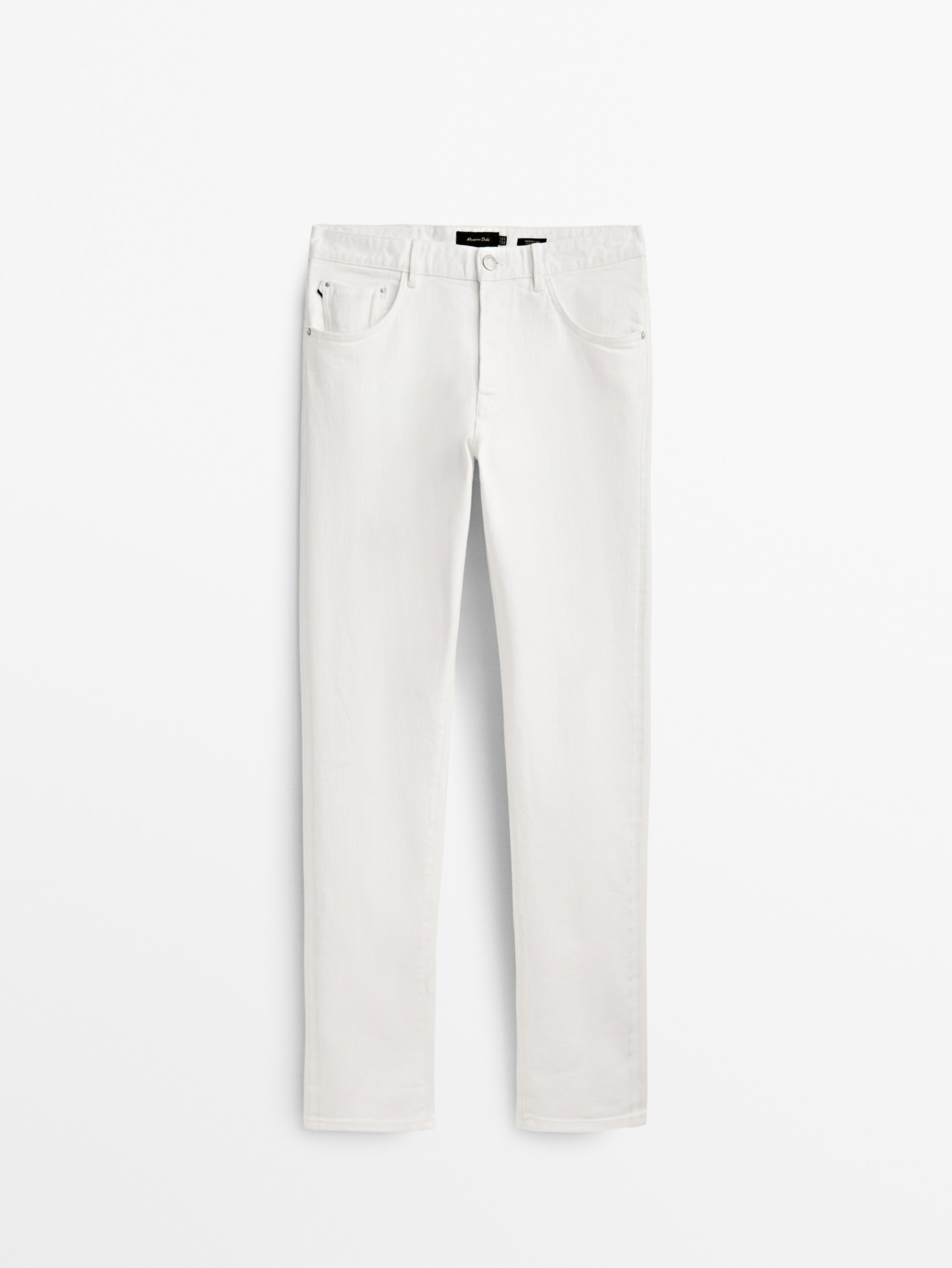 Pantalón vaquero selvedge tapered fit - BLANCO