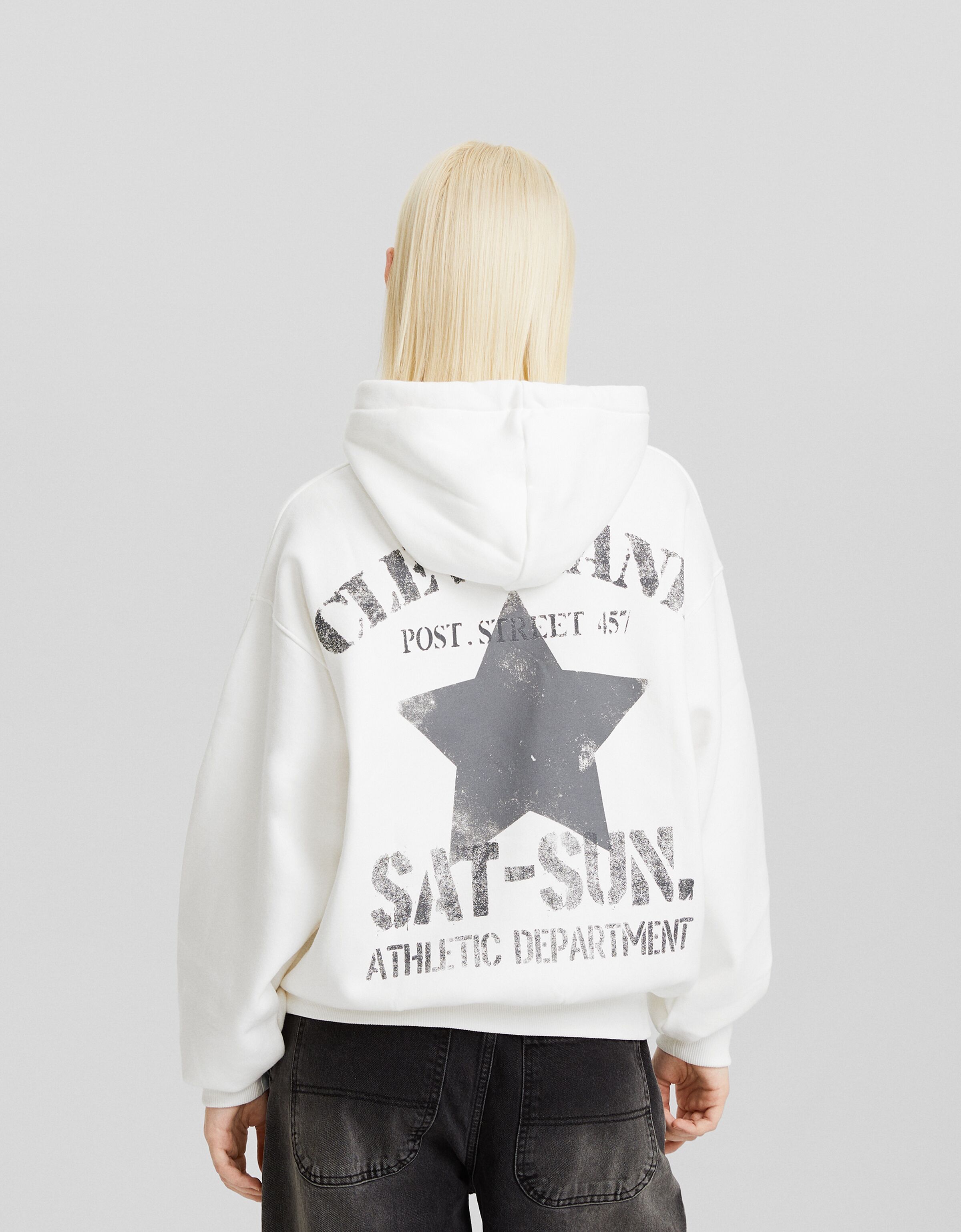 Sudadera capucha print