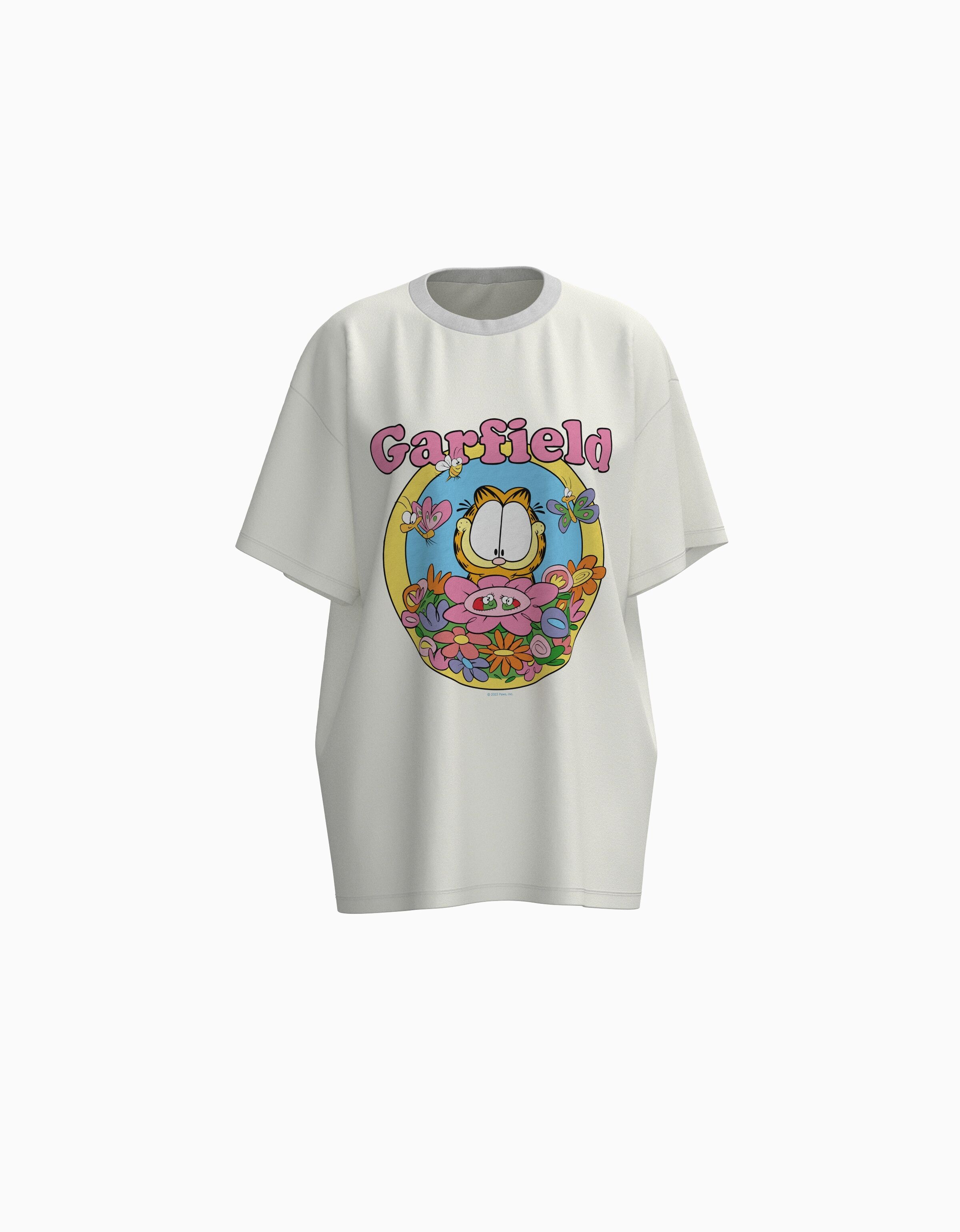 Camiseta Garfield manga corta oversize print