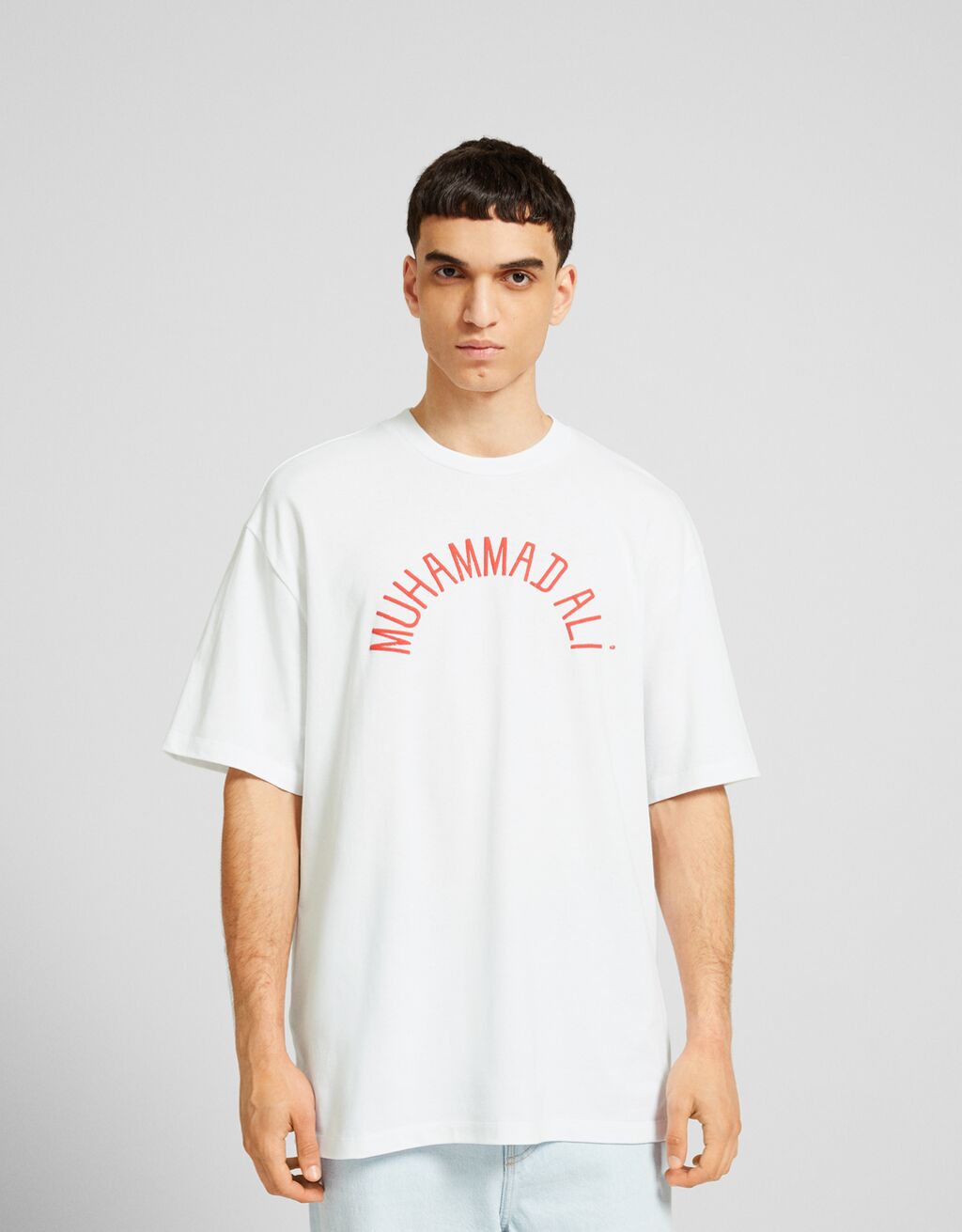 Camiseta Muhammad Ali manga corta boxy fit print